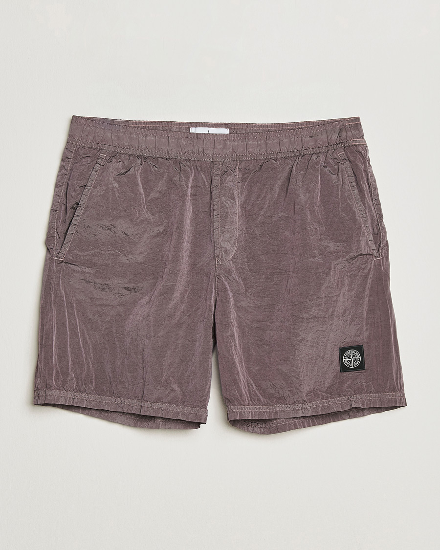 Stone Island Nylon Metal Econyl Swimshorts Purple Grey at