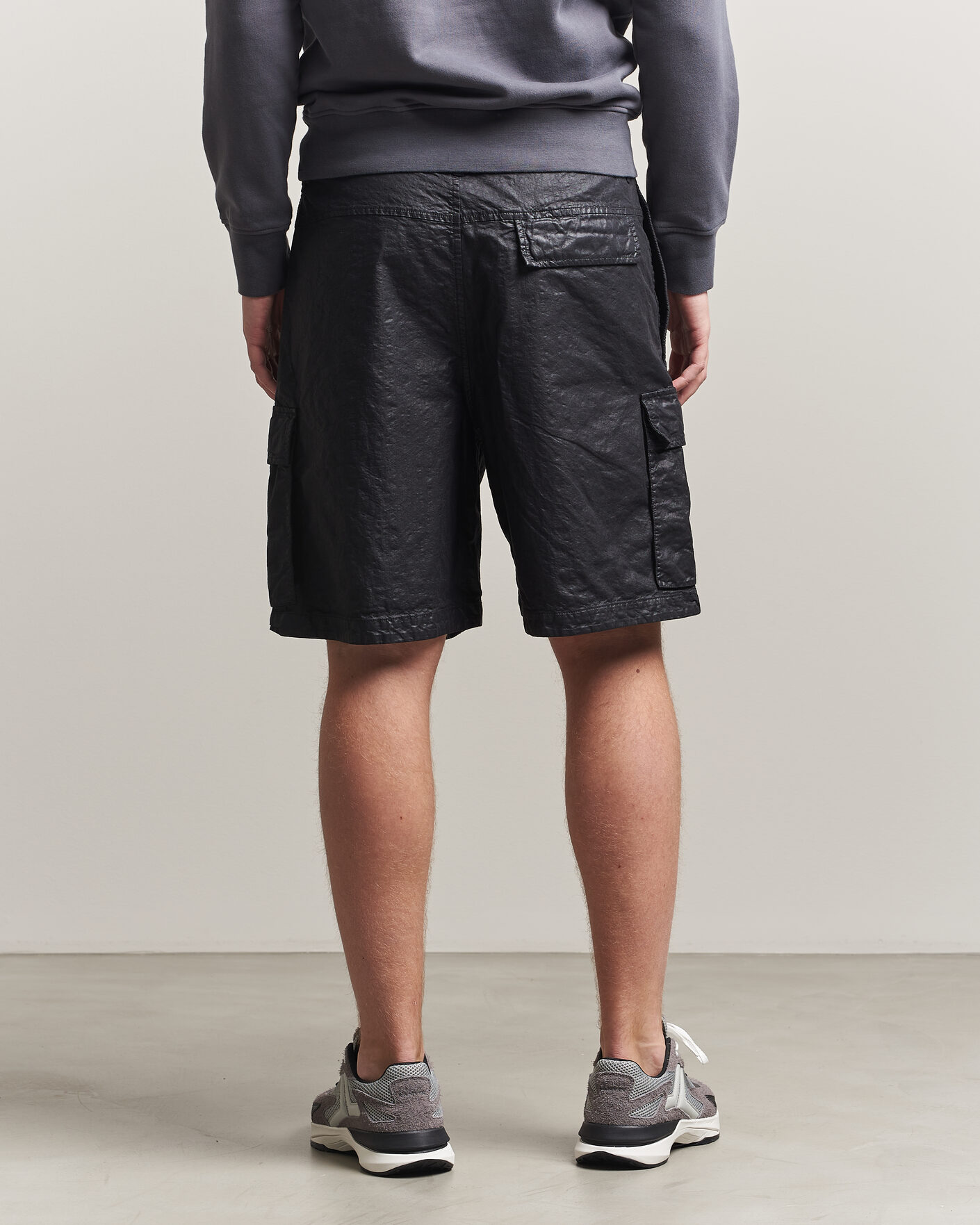 Men | Shorts | Stone Island | Nylon Panama Cargo Shorts Black