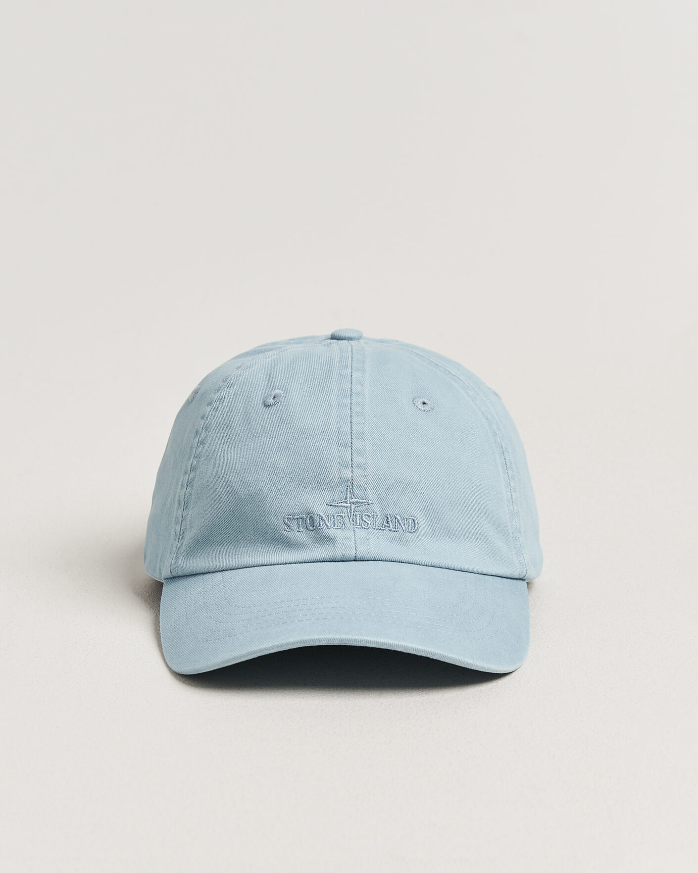 Men | Hats & Caps | Stone Island | Cotton Gabardine Cap Dusty Blue