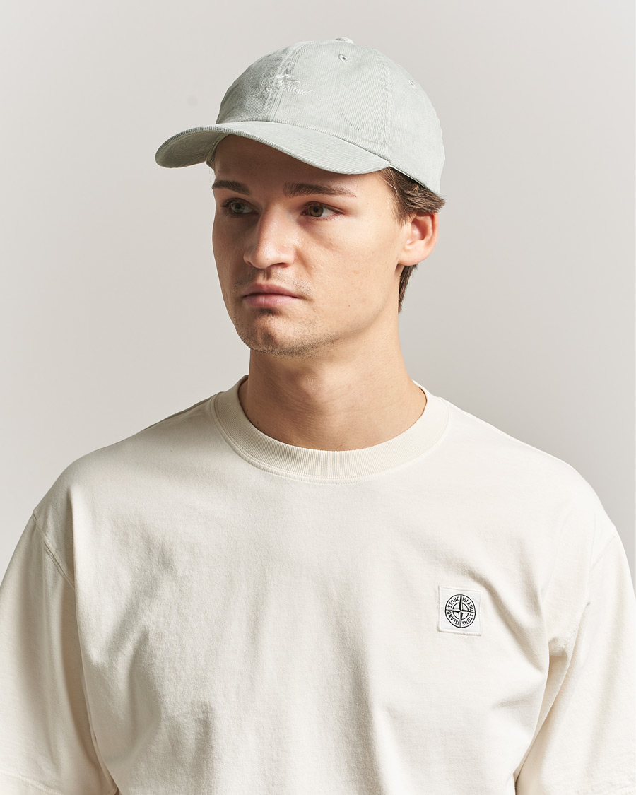 Men | Hats & Caps | Stone Island | Micro Cord Cotton Cap Sage