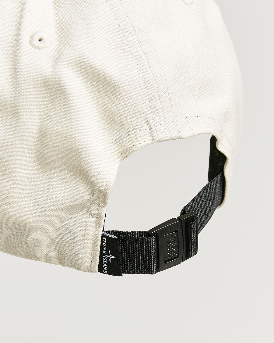 Men | Hats & Caps | Stone Island | Classic Cotton Logo Cap Ivory