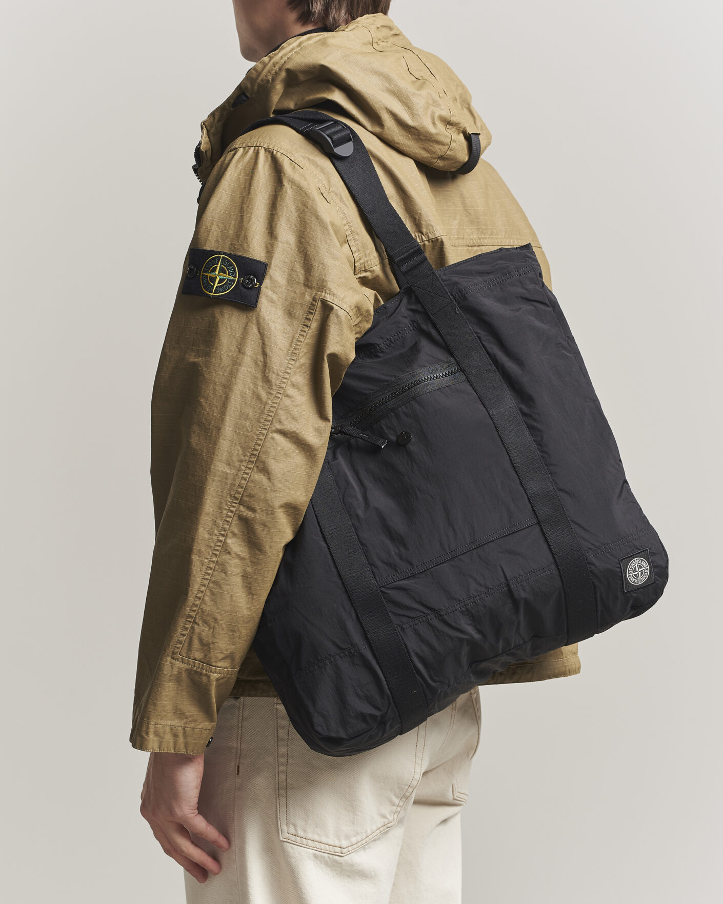 Men | Bags | Stone Island | Nylon Tote Bag Black