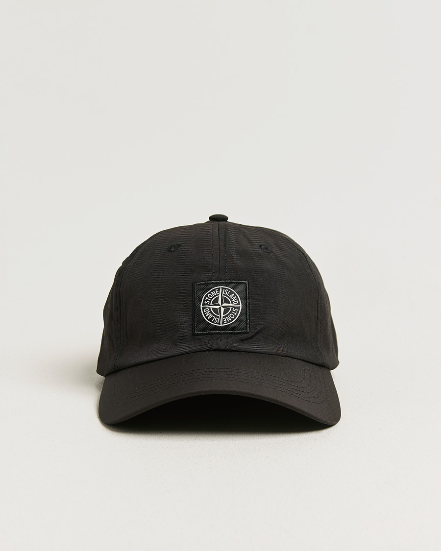 Men | Hats & Caps | Stone Island | Nylon Oxford Cap Black