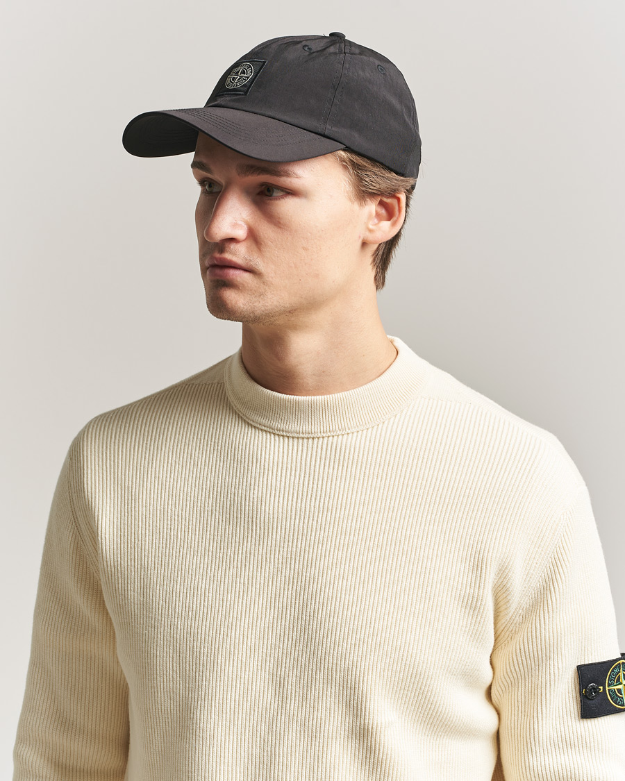 Stone Island Nylon Oxford Cap Black at CareOfCarl.com