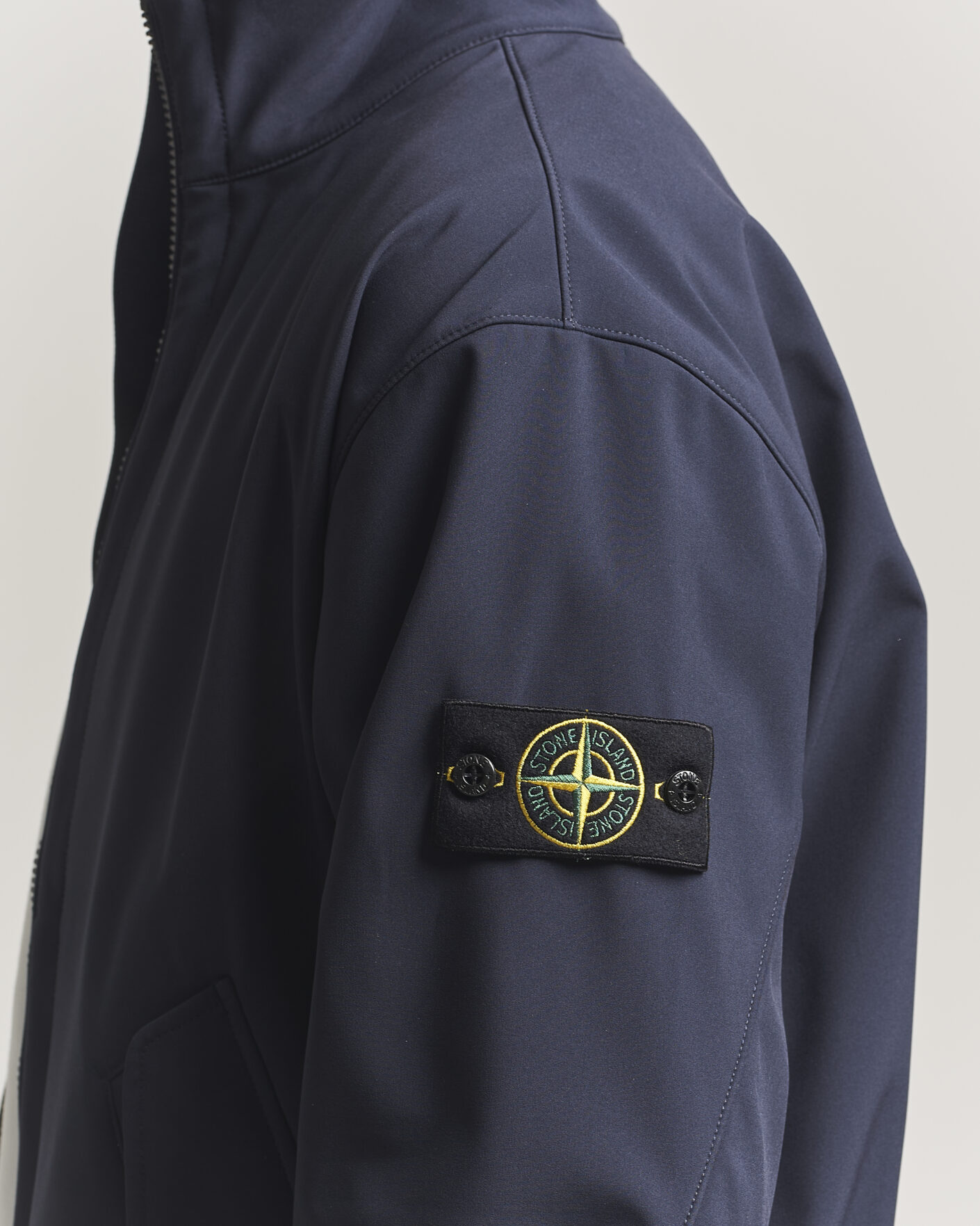 Stone Island Soft Shell Jacket Navy at CareOfCarl.com