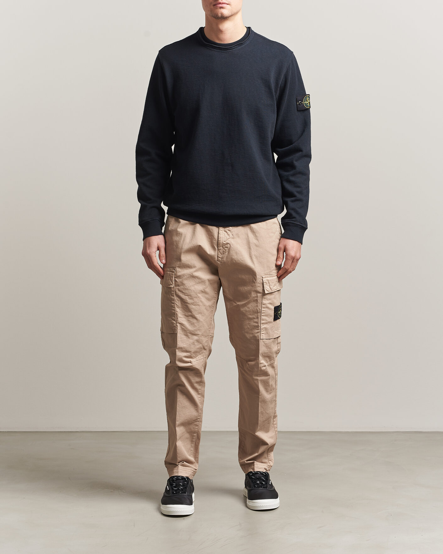Men | Sweaters & Knitwear | Stone Island | Old Dyed Cotton Sweatshirt Navy