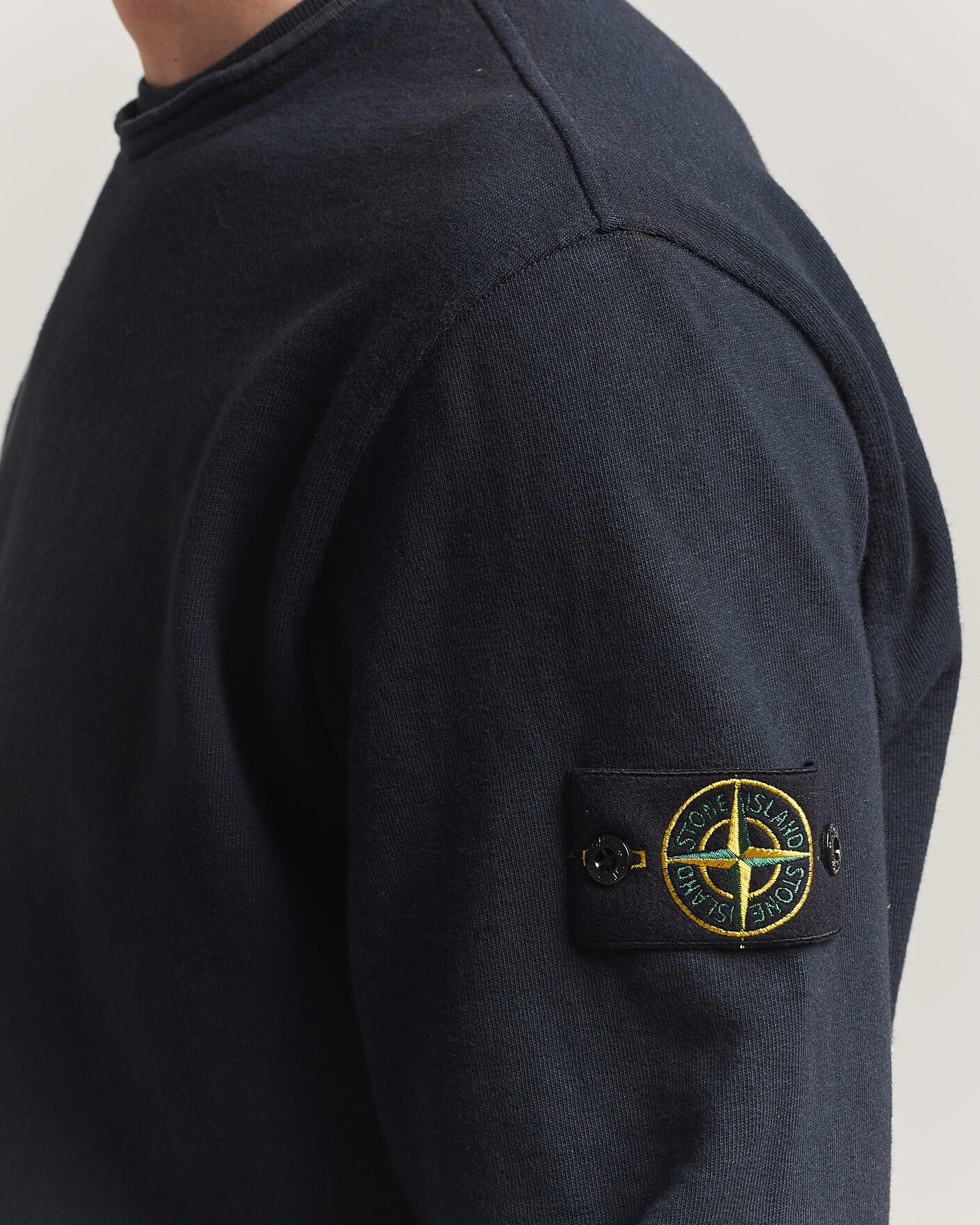 Men | Sweaters & Knitwear | Stone Island | Old Dyed Cotton Sweatshirt Navy
