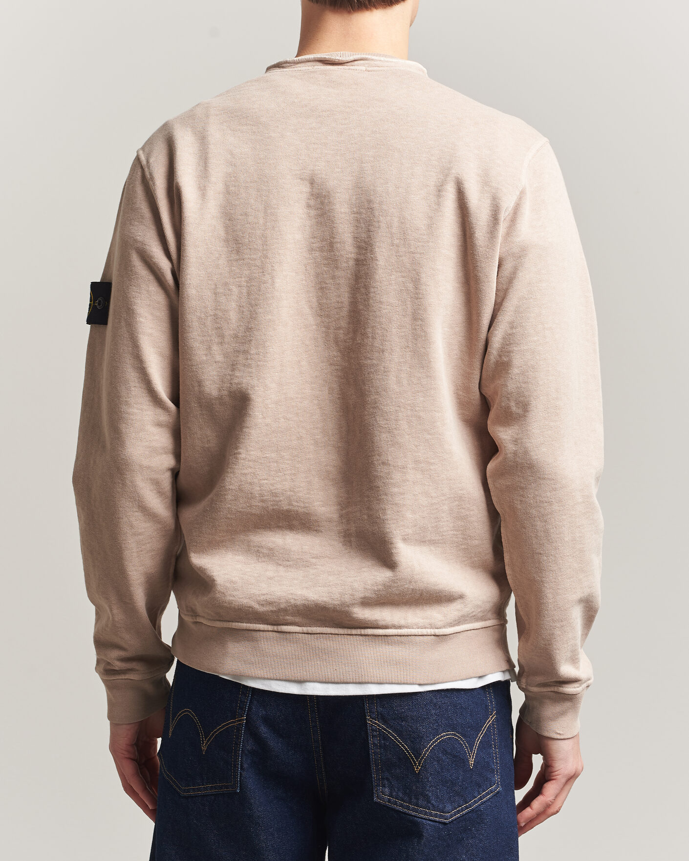 Men | Sweaters & Knitwear | Stone Island | Old Dyed Cotton Sweatshirt Desert