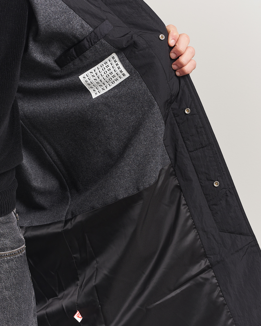 Sunflower Relaxed Nylon Coat Black at CareOfCarl.com