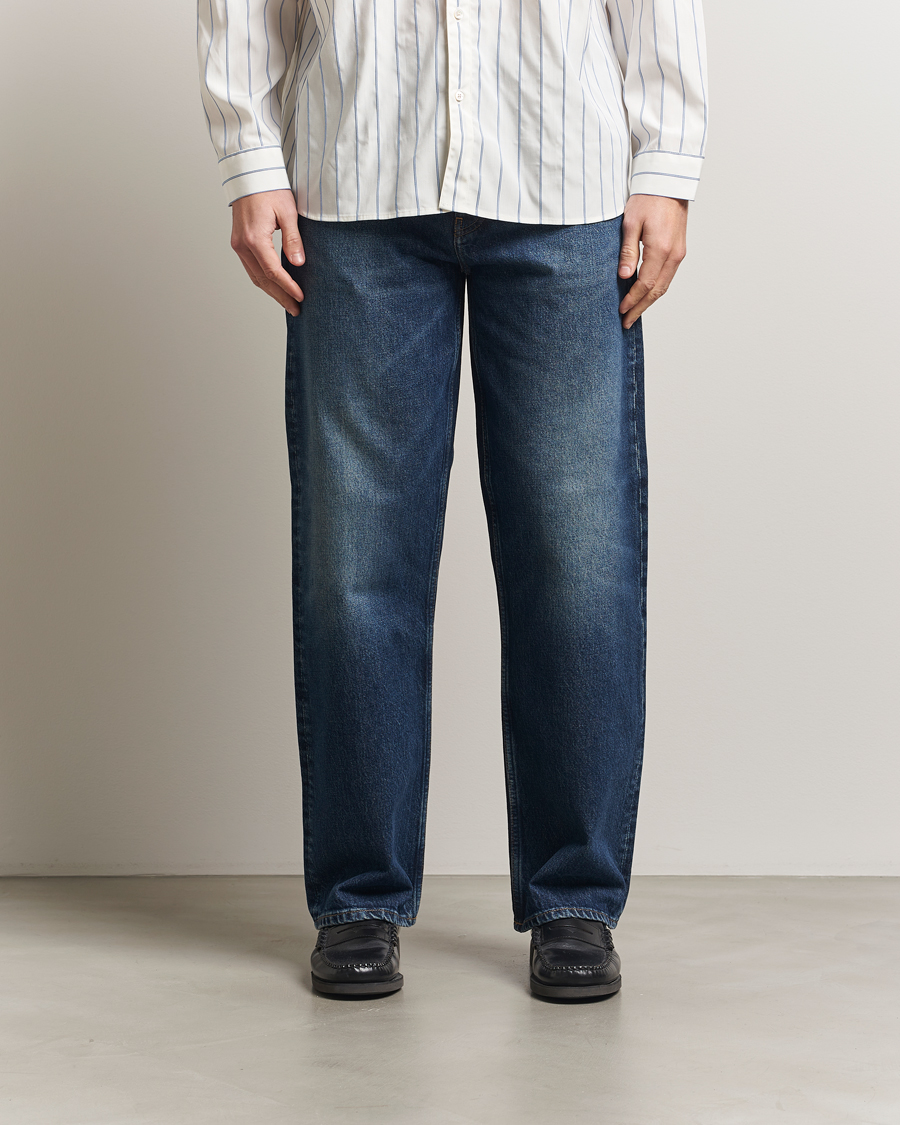 Men | Jeans | Sunflower | Loose Jeans Dark Blue Worn