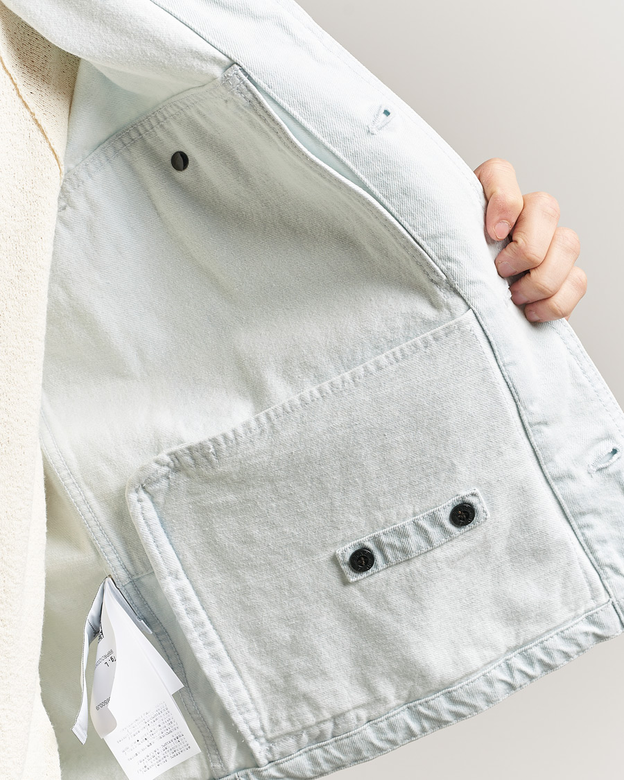 Men | Coats & Jackets | Stone Island | Denim Jacket Ultra Bleached