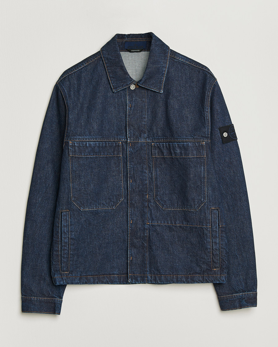 Men | Coats & Jackets | Stone Island | Denim Jacket Blue Rinse