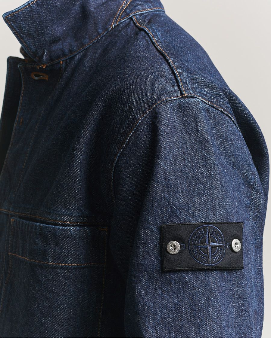 Men | Coats & Jackets | Stone Island | Denim Jacket Blue Rinse