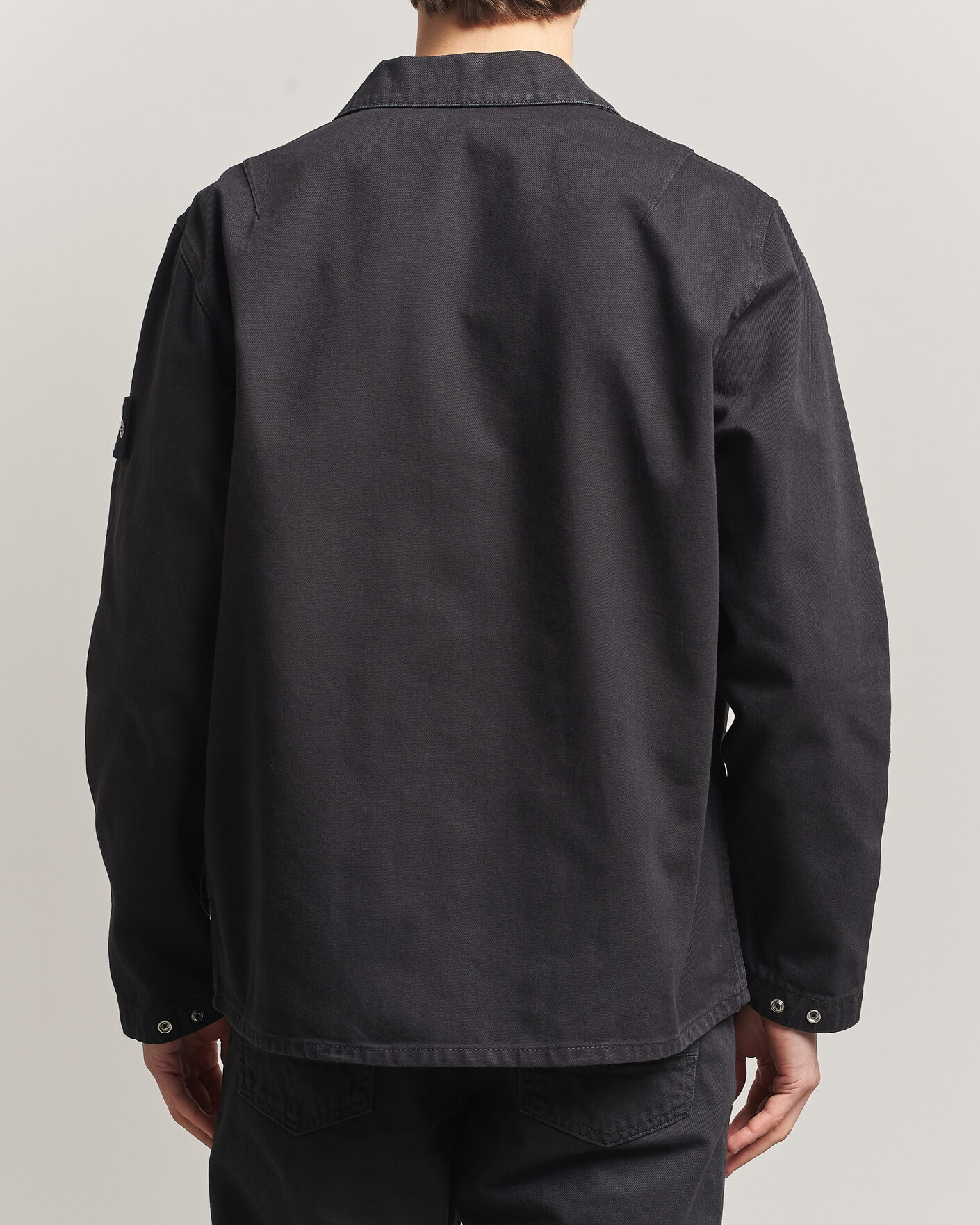 Men | Coats & Jackets | Stone Island | Denim Zip Overshirt Black