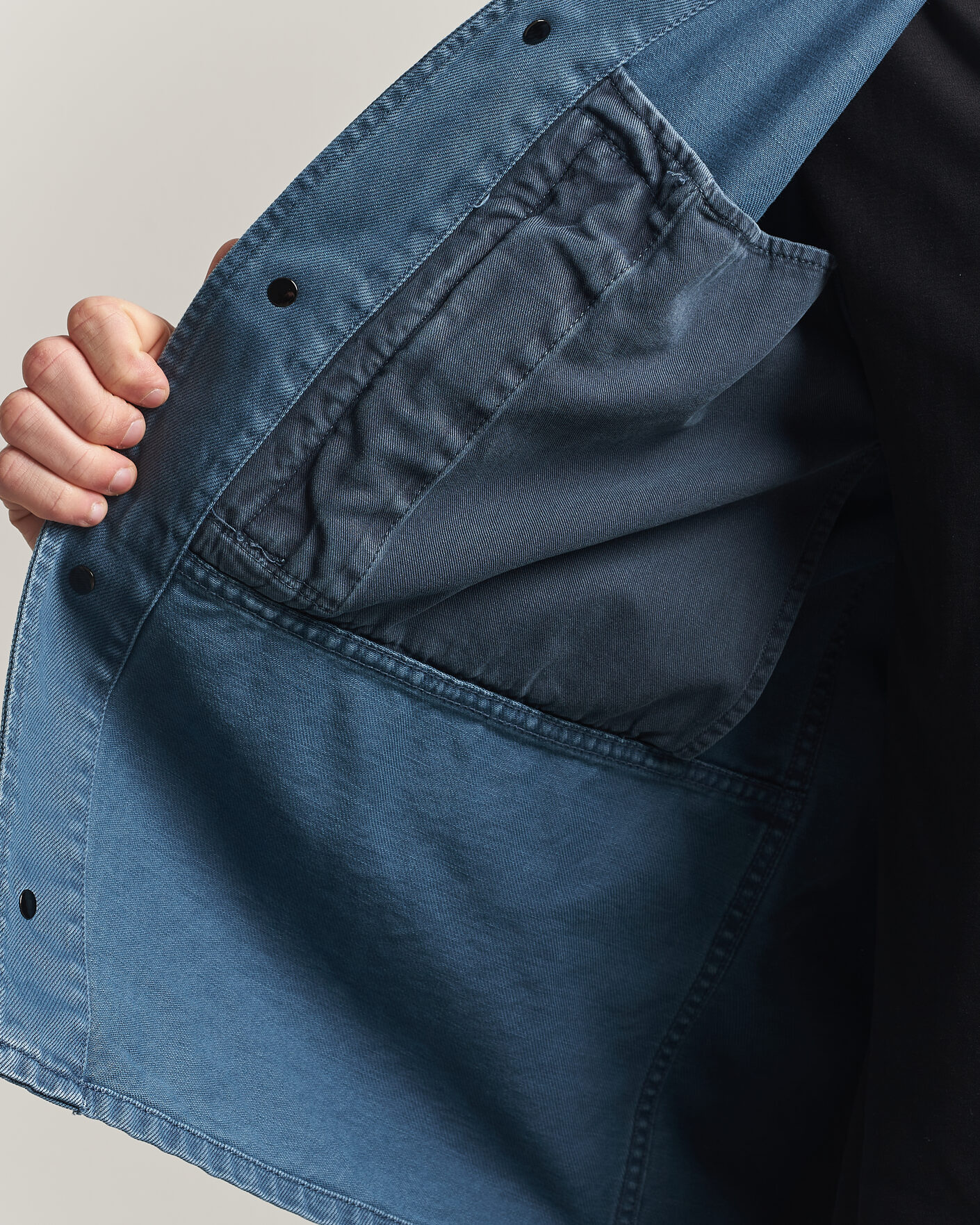 Men | Shirts | Stone Island | Denim Overshirt Indigo