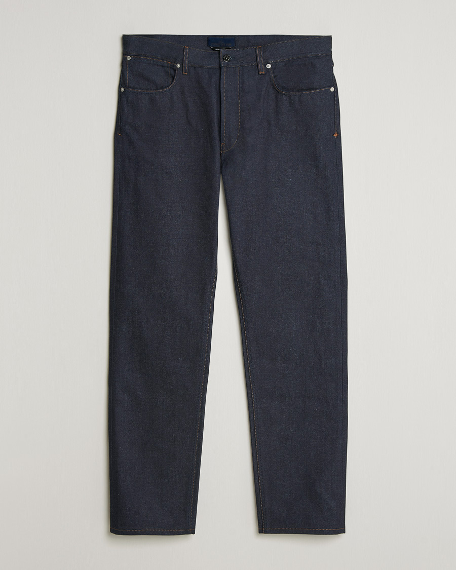 Men | Jeans | Stone Island | Slim Fit Raw Denim Jeans Blue