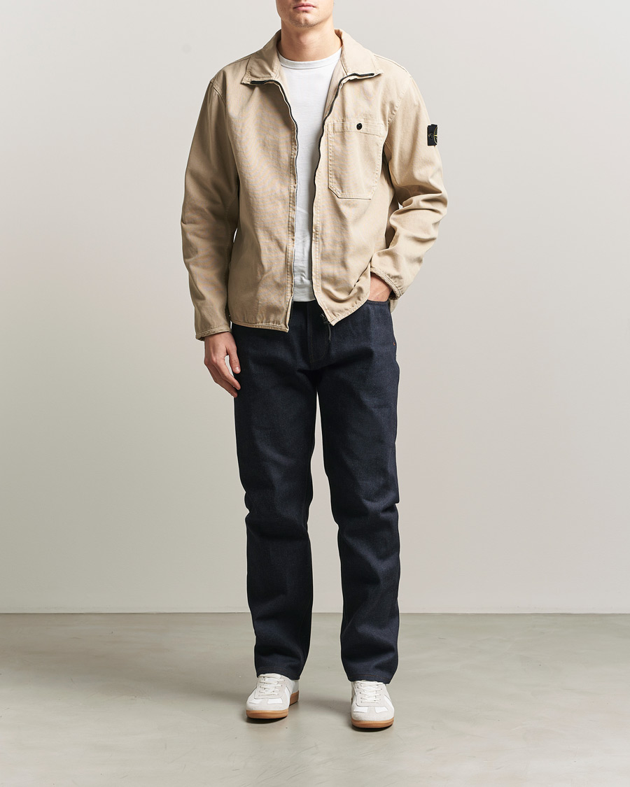 Men | Jeans | Stone Island | Straight Fit Raw Denim Jeans Blue