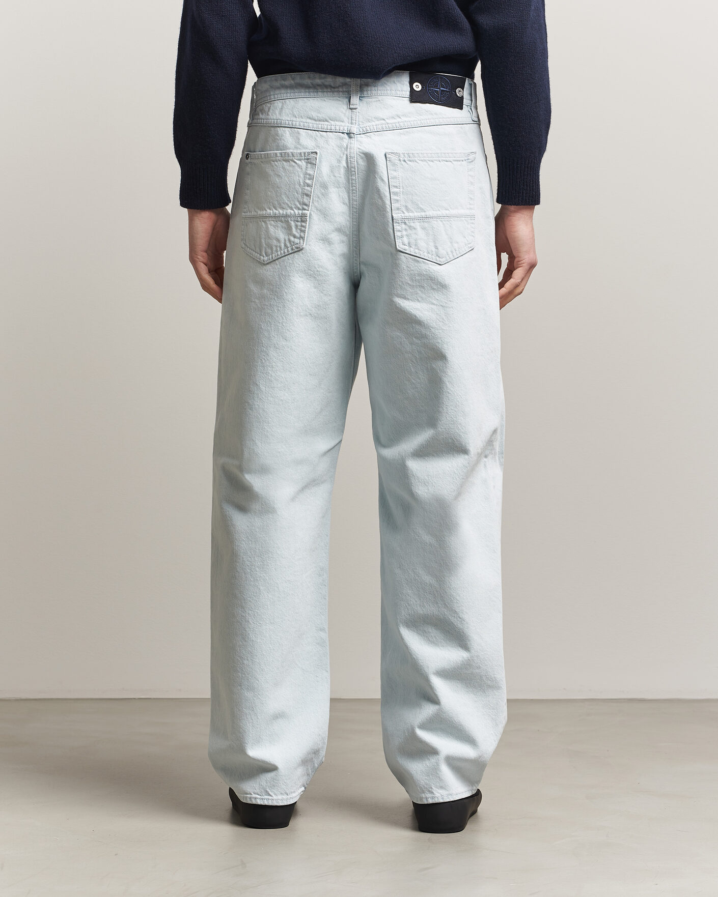 Men | Shirts | Stone Island | Loose Fit Denim Jeans Blue Extra Bleach