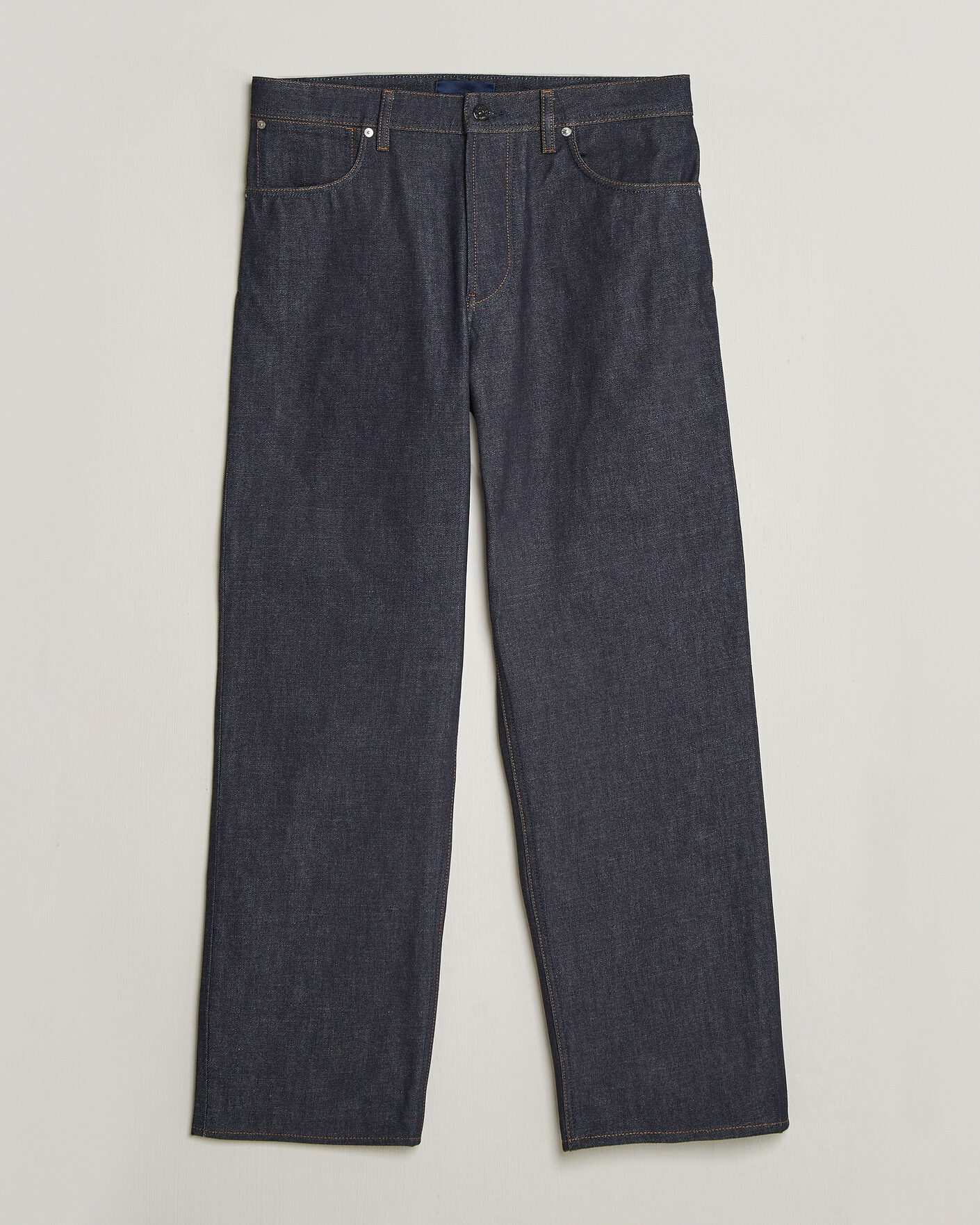 Stone Island Loose Fit Denim Jeans Blue Raw at CareOfCarl.com