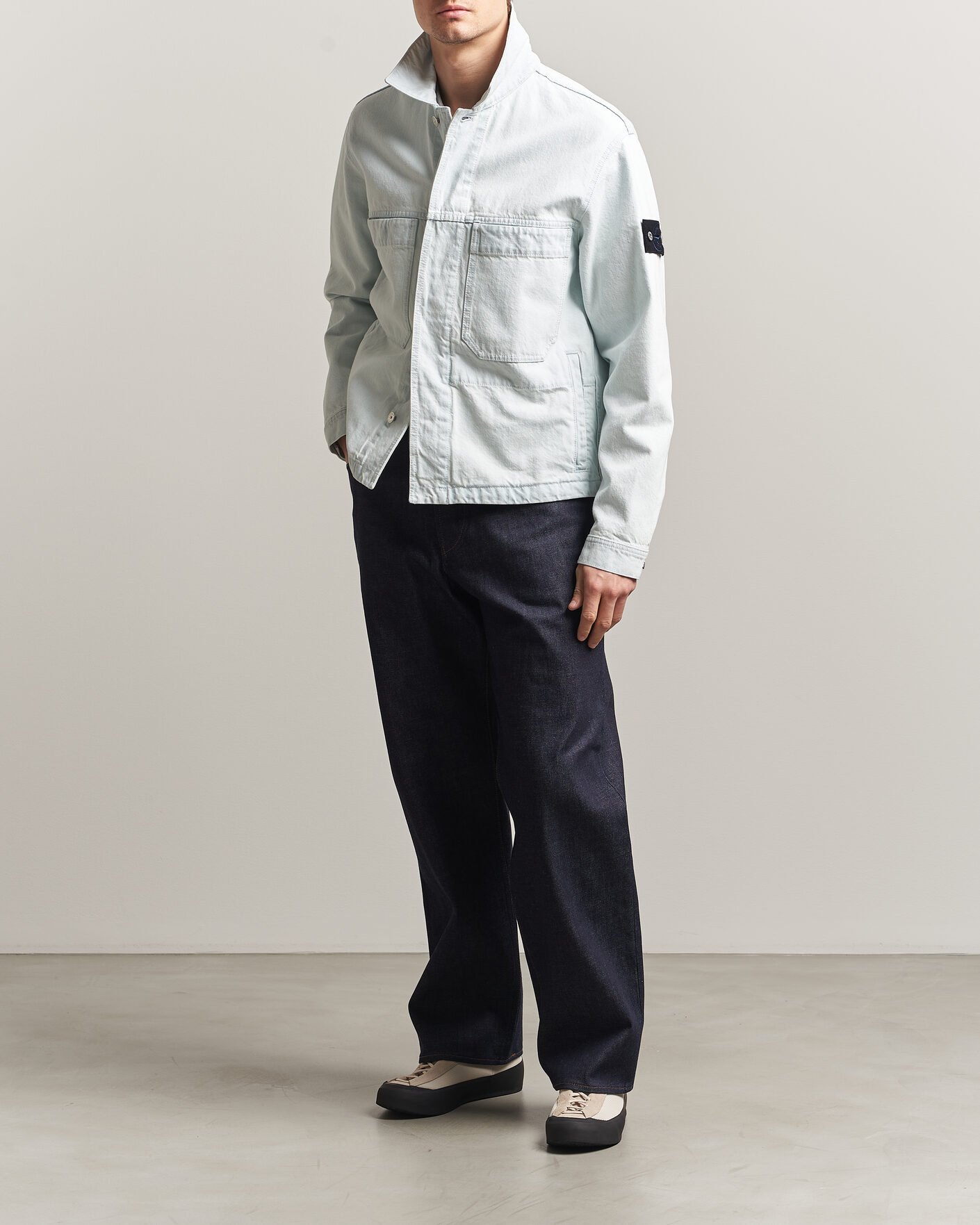 Men | Jeans | Stone Island | Loose Fit Denim Jeans Blue Raw