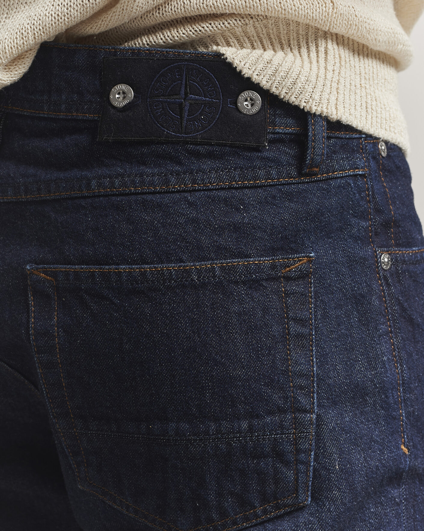 Men | Jeans | Stone Island | Straight Fit Denim Jeans Blue Rinse