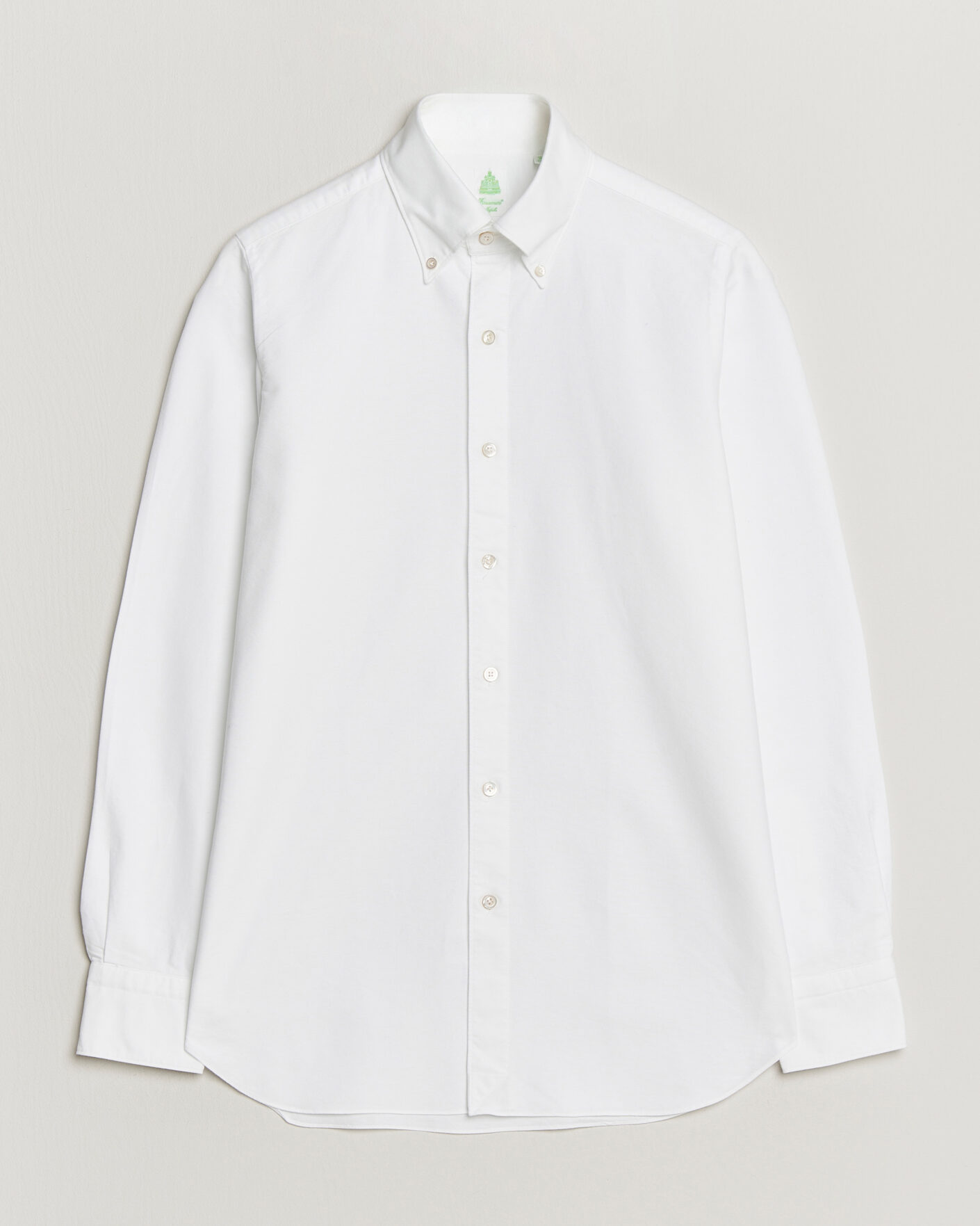 Finamore Napoli Gaeta Oxford Button Down Shirt White at CareOfCarl.com