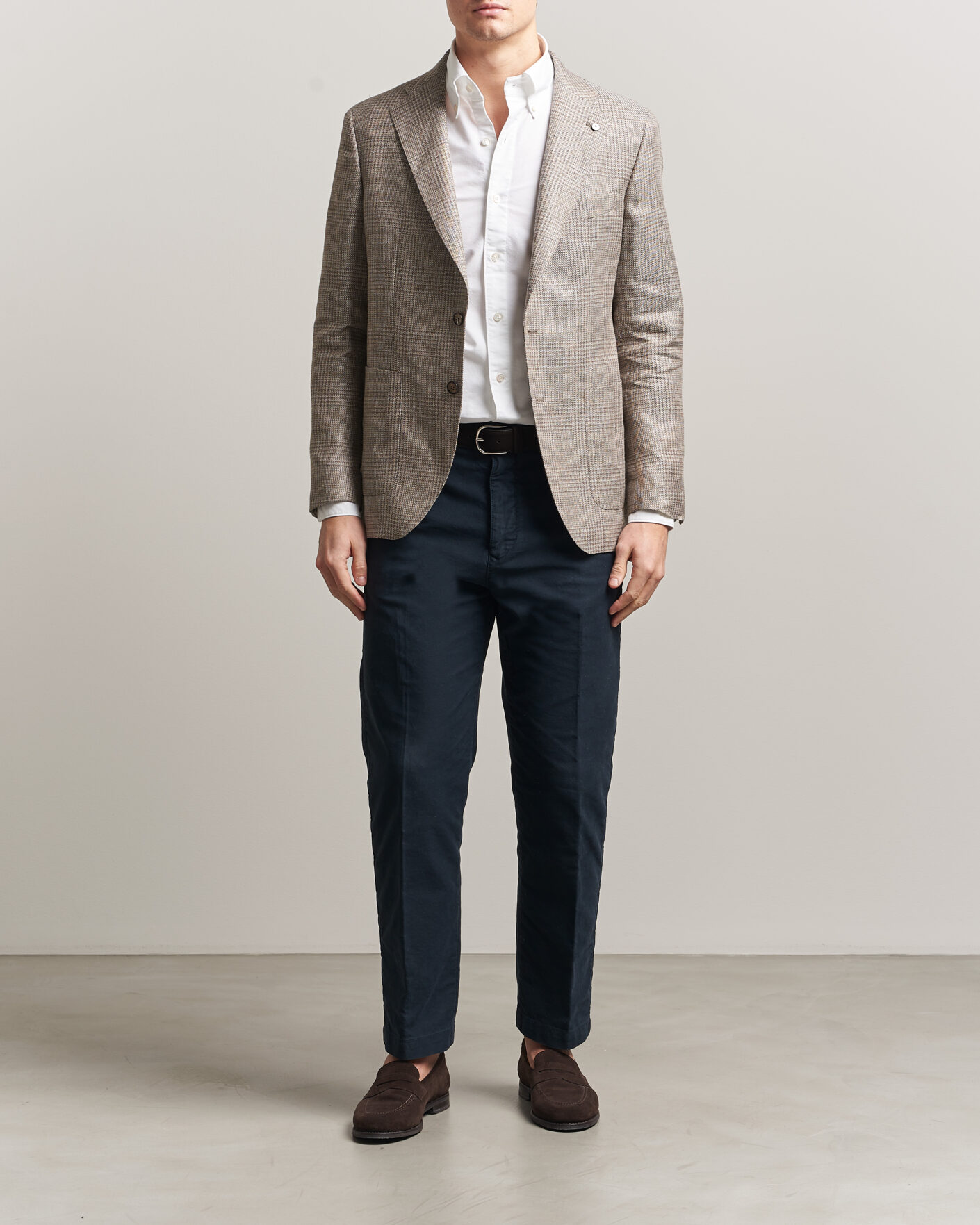 Men | Shirts | Finamore Napoli | Gaeta Oxford Button Down Shirt White