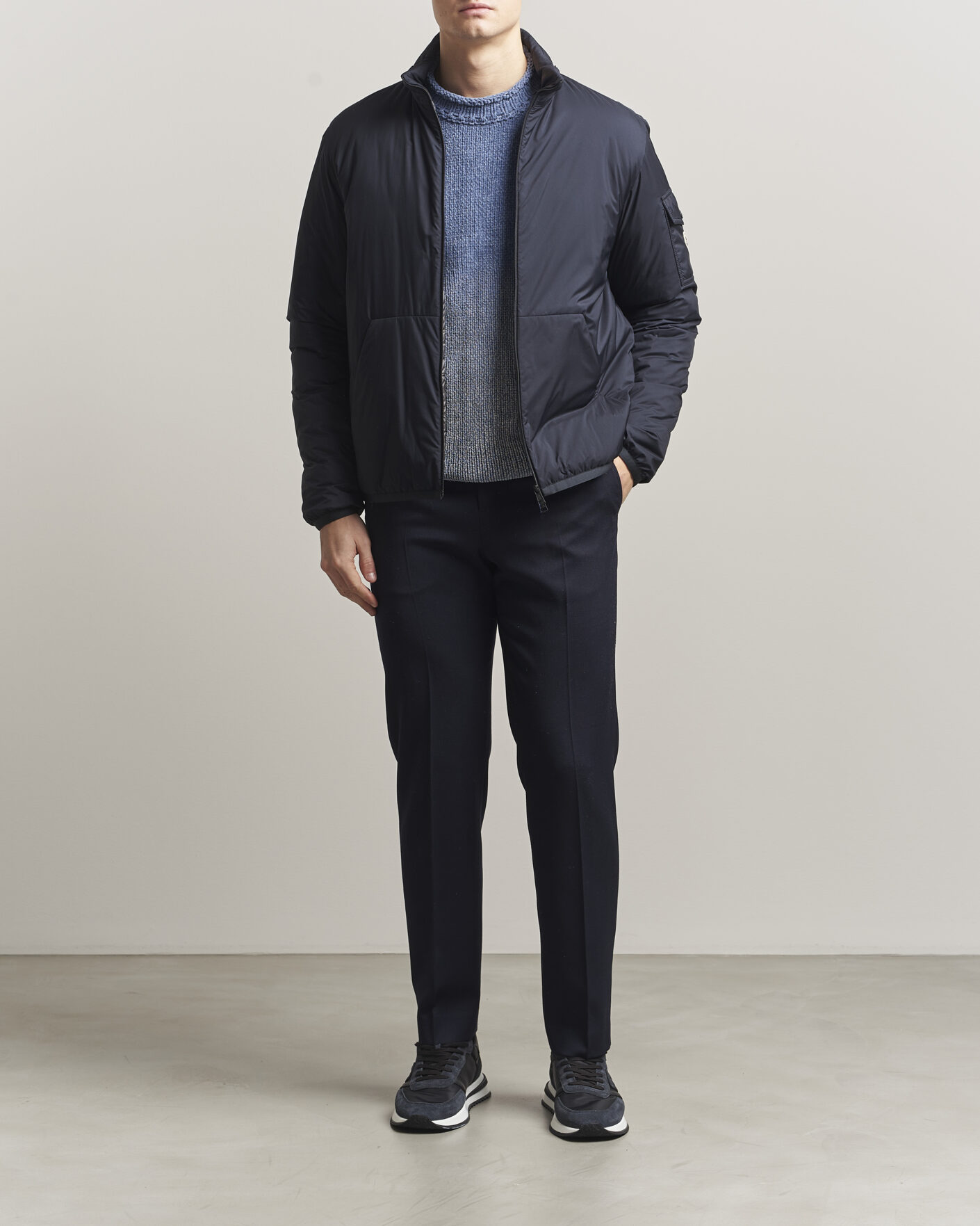 Men | Coats & Jackets | Moncler | Breezes Jacket Navy