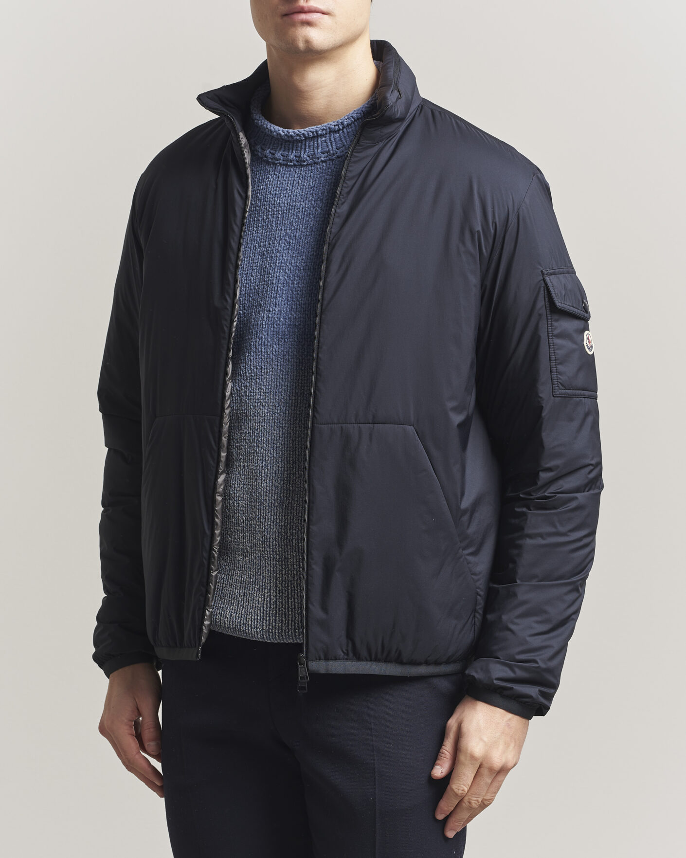 Moncler Breezes Jacket Navy at CareOfCarl.com