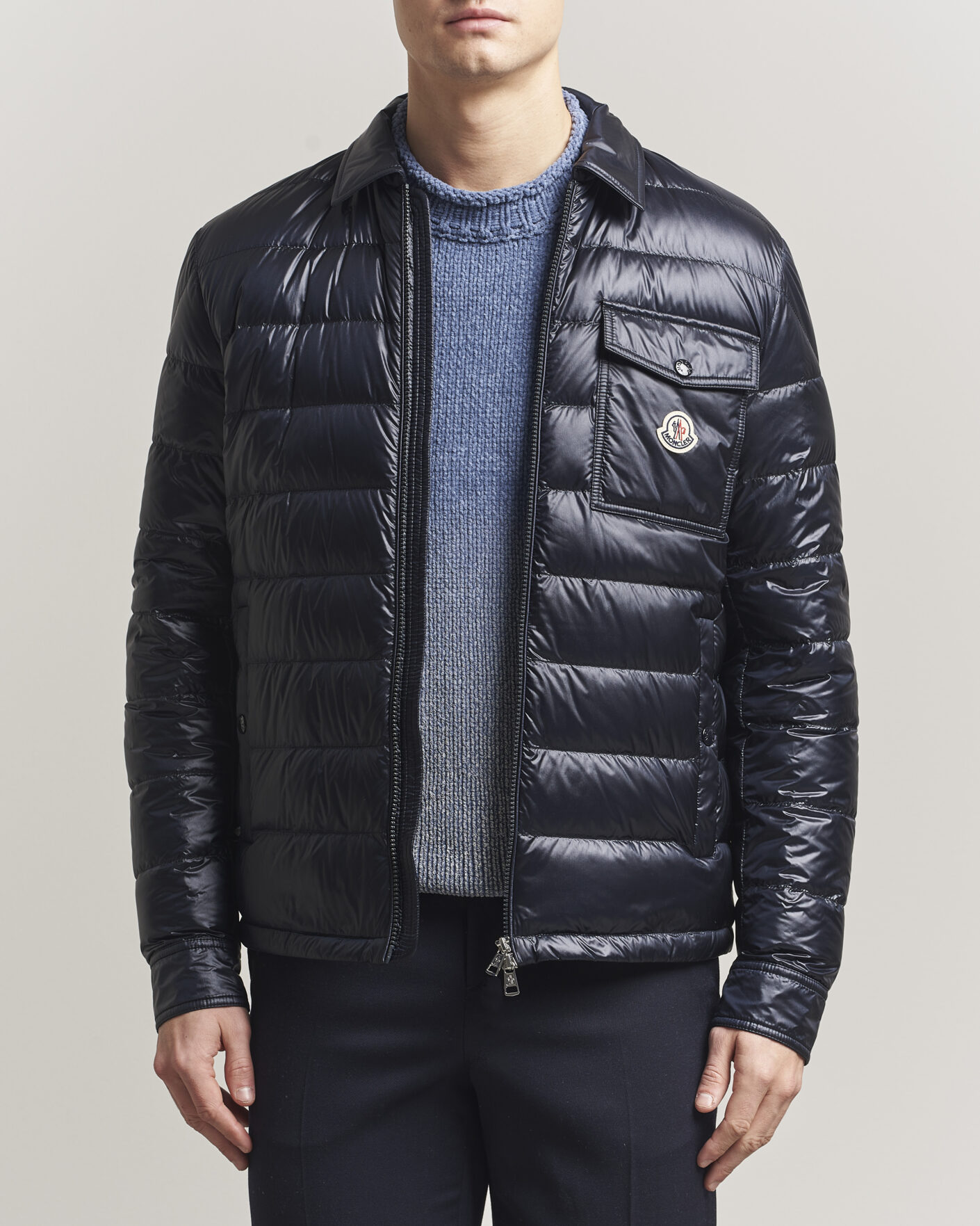 Men | Coats & Jackets | Moncler | Mourillon Shirt Jacket Navy