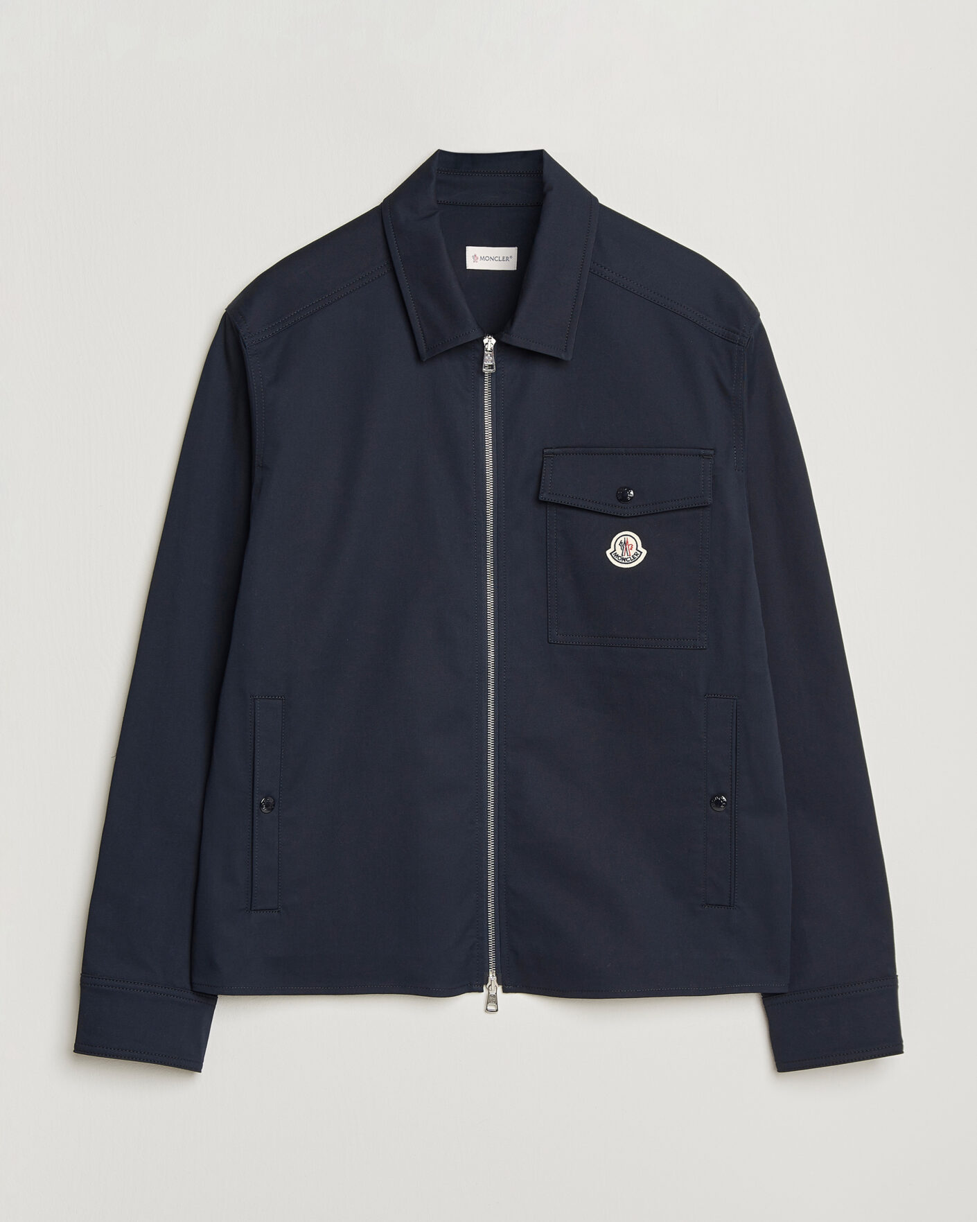 Men | Shirts | Moncler | Zip Overshirt Navy