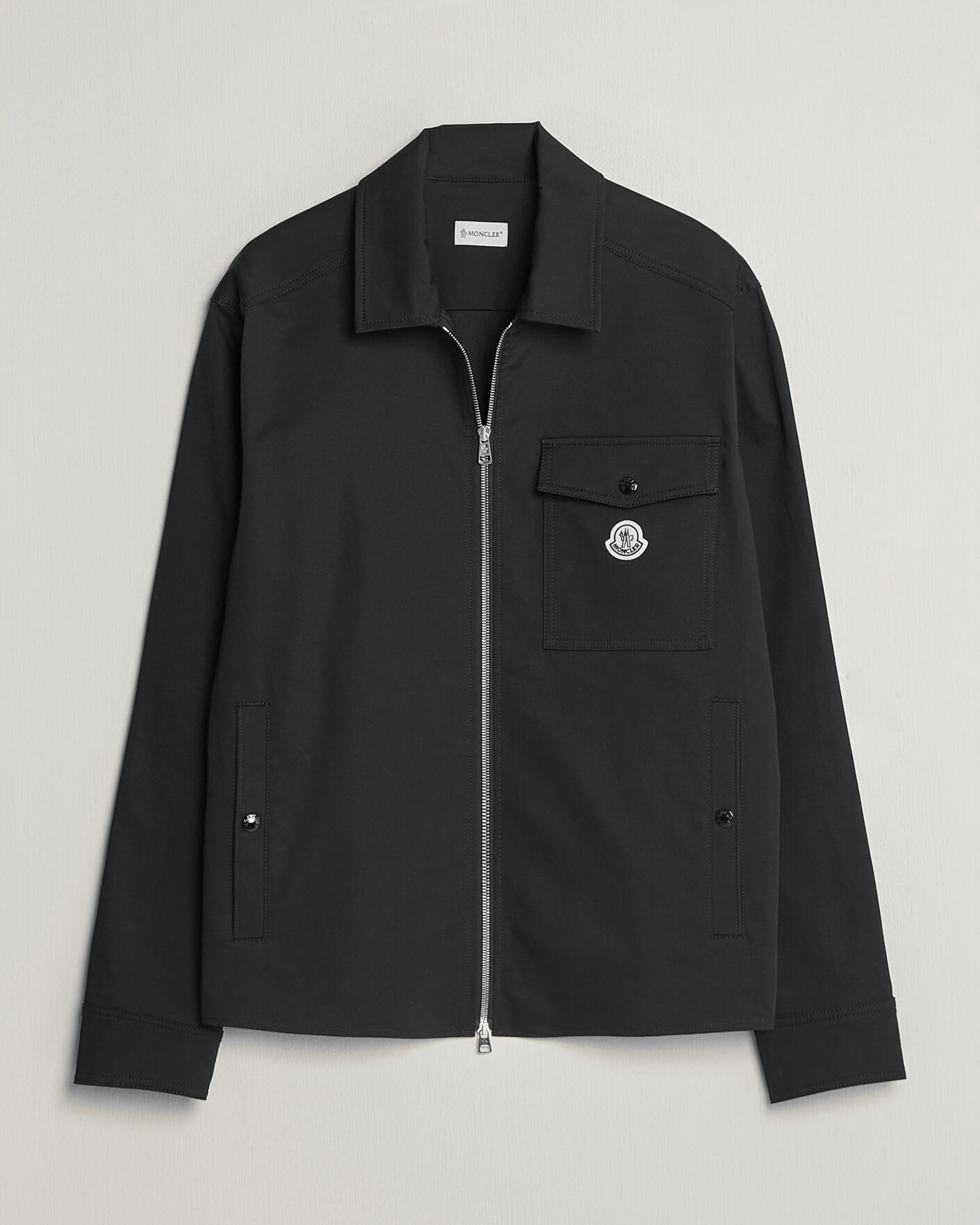 Men | Shirts | Moncler | Zip Overshirt Black