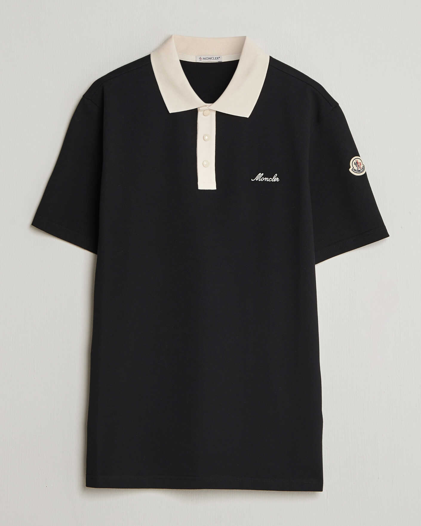 Men | Polo Shirts | Moncler | Signature Logo Polo Black