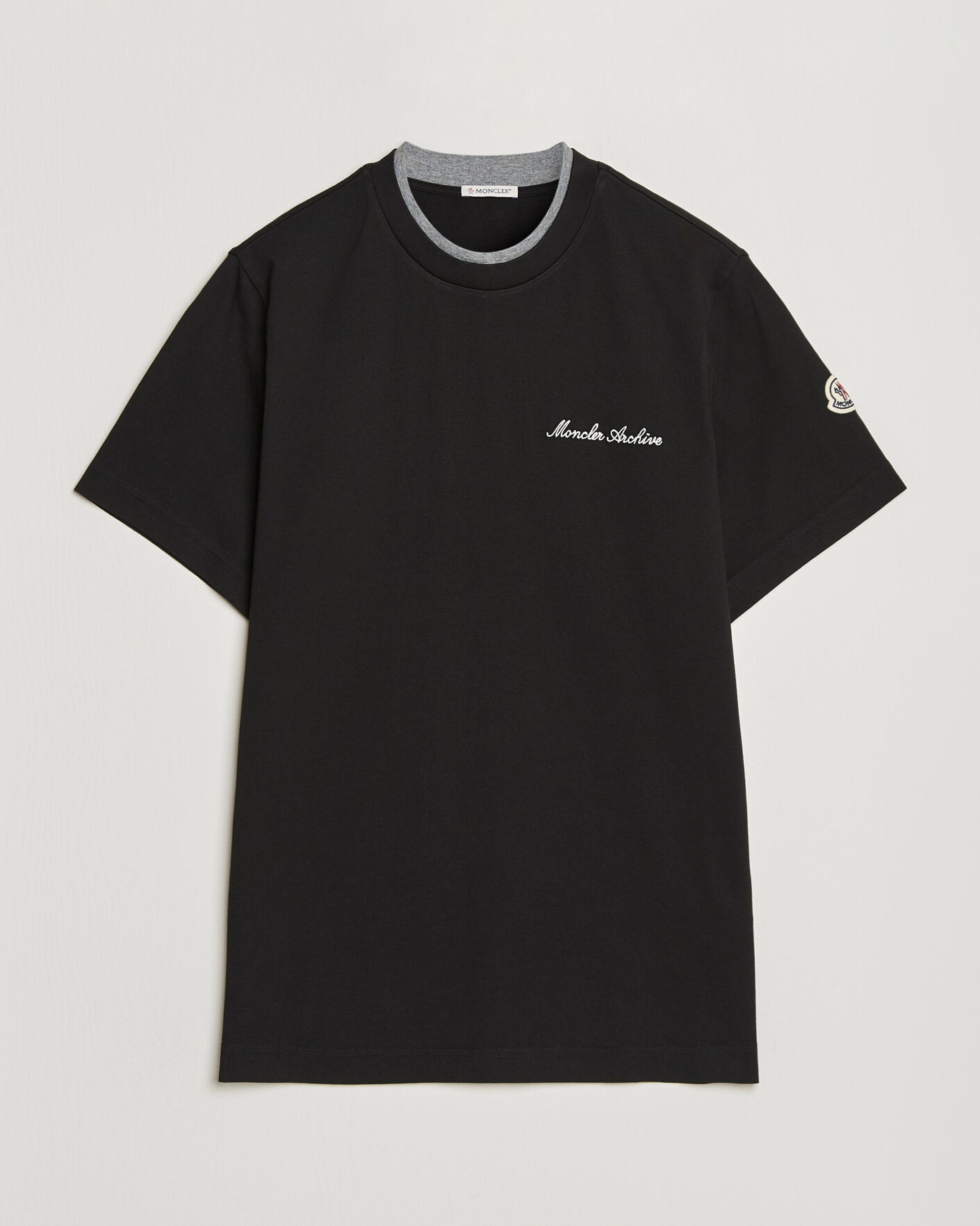 Men | T-Shirts | Moncler | Signature Logo T-Shirt Black