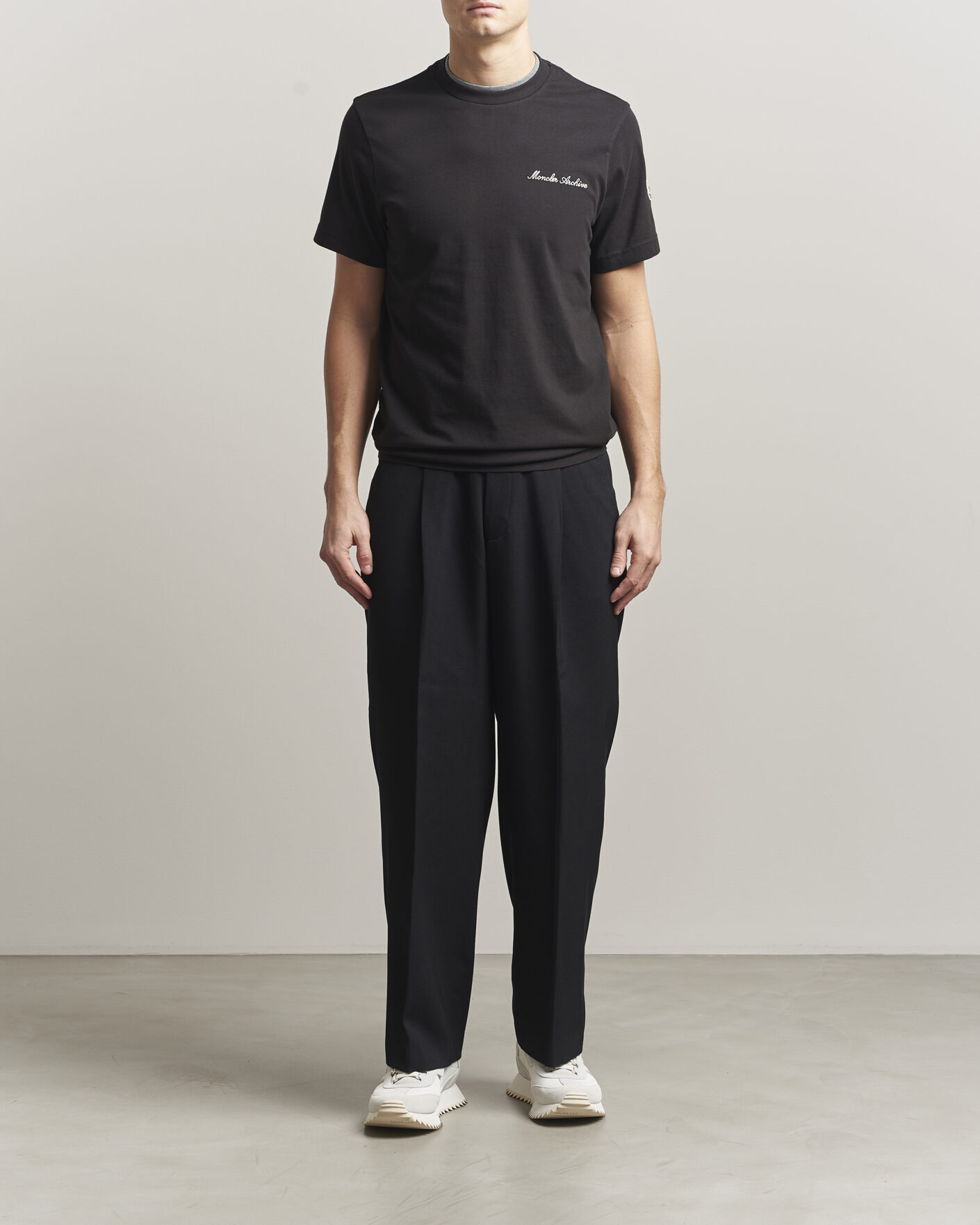 Men | T-Shirts | Moncler | Signature Logo T-Shirt Black