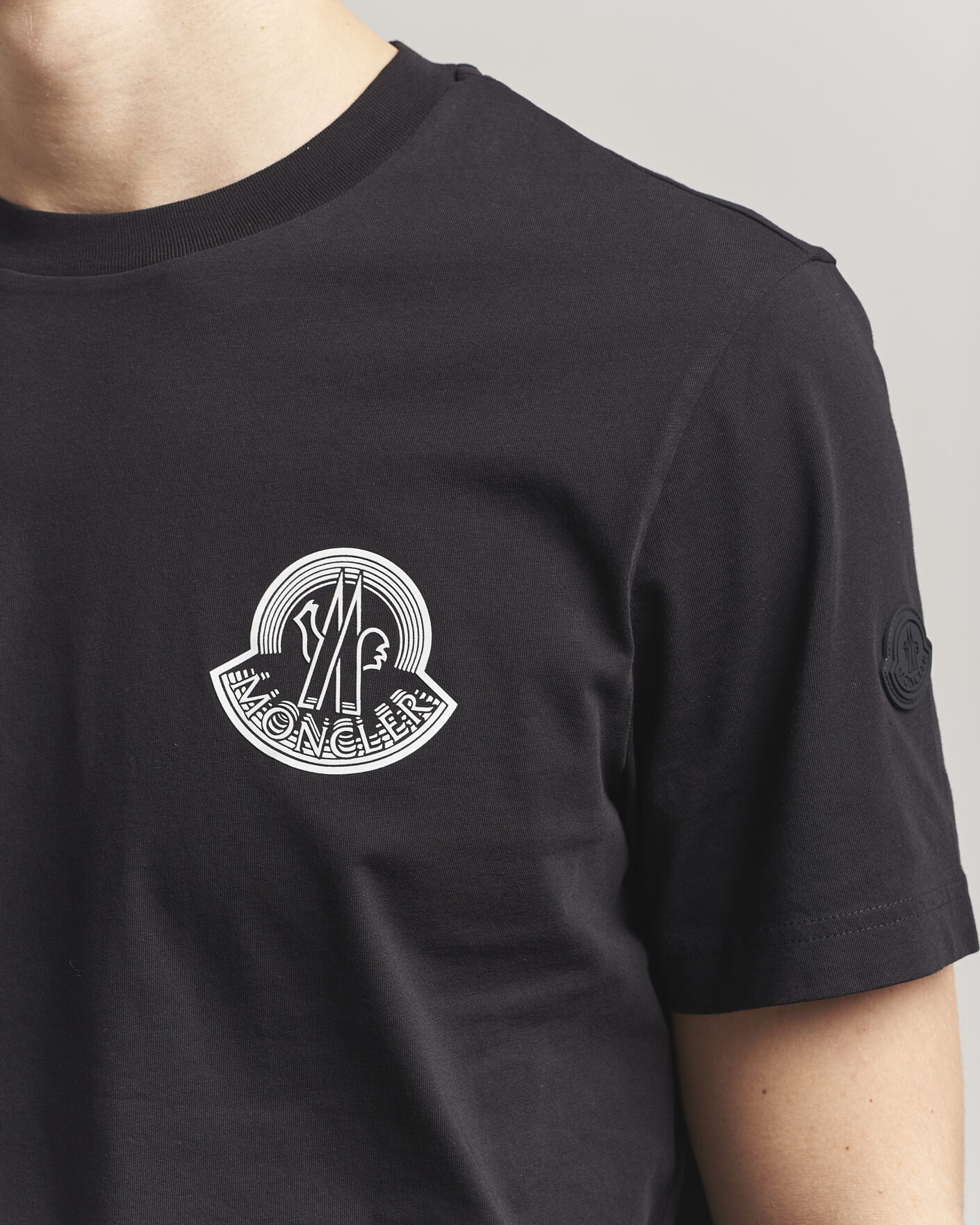 Men | T-Shirts | Moncler | 3D Logo T-Shirt Black