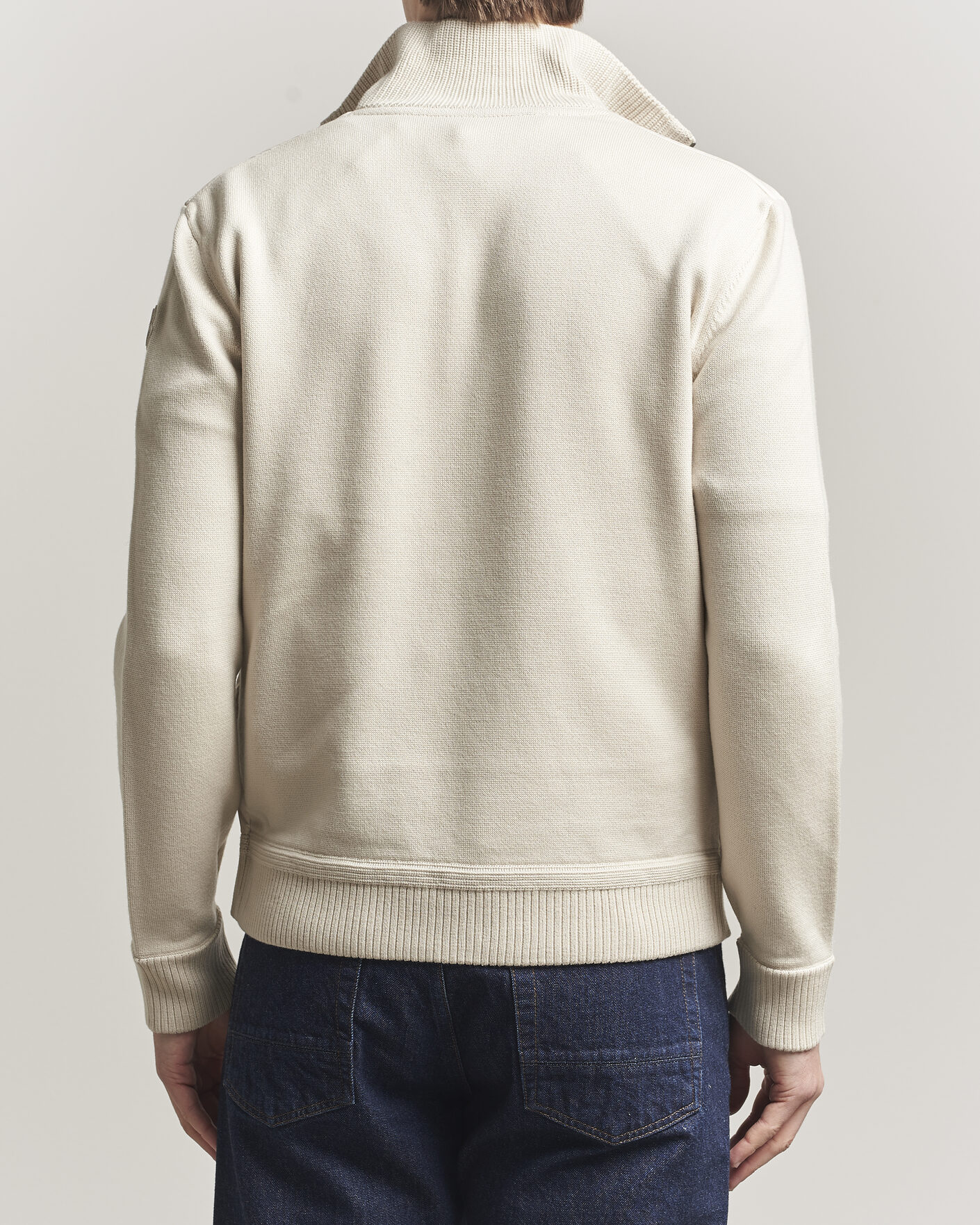 Men | Coats & Jackets | Moncler | Luxury Hybrid Zip Cardigan Off White