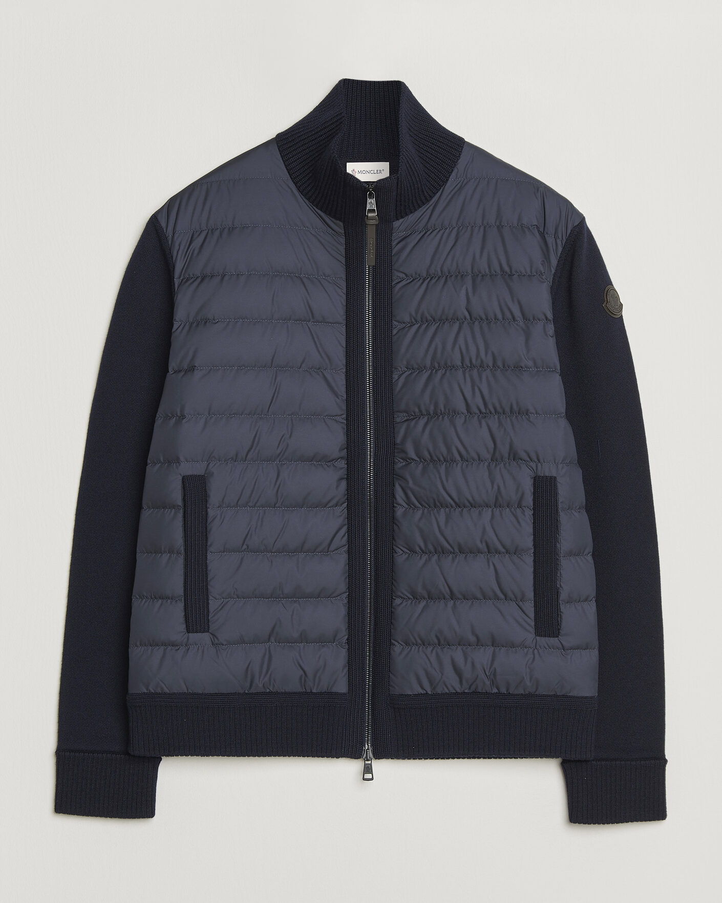 Men | Coats & Jackets | Moncler | Luxury Hybrid Zip Cardigan Navy