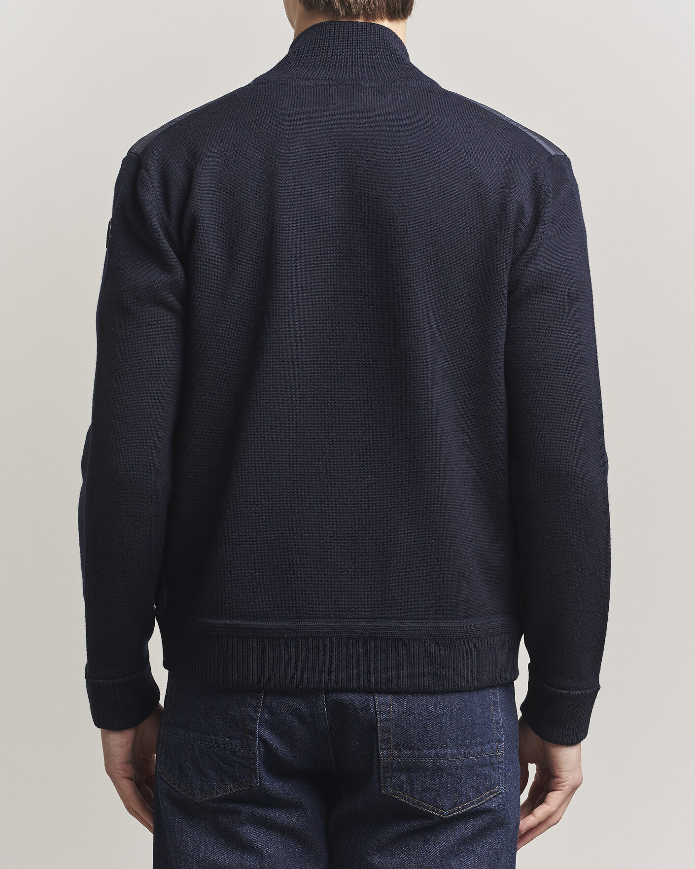 Men | Coats & Jackets | Moncler | Luxury Hybrid Zip Cardigan Navy