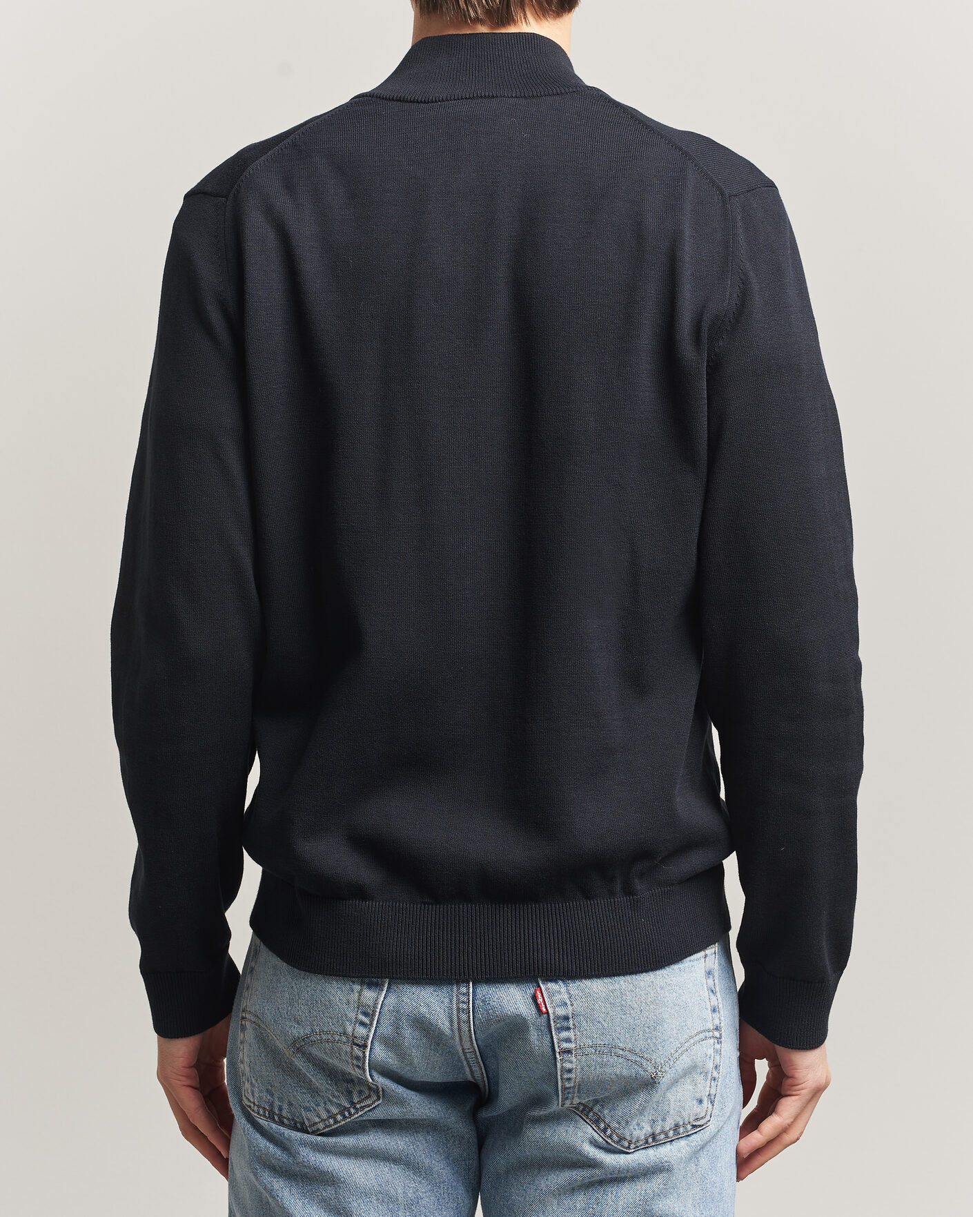 Men | Sweaters & Knitwear | Lacoste | Cotton Knitted Full Zip Black