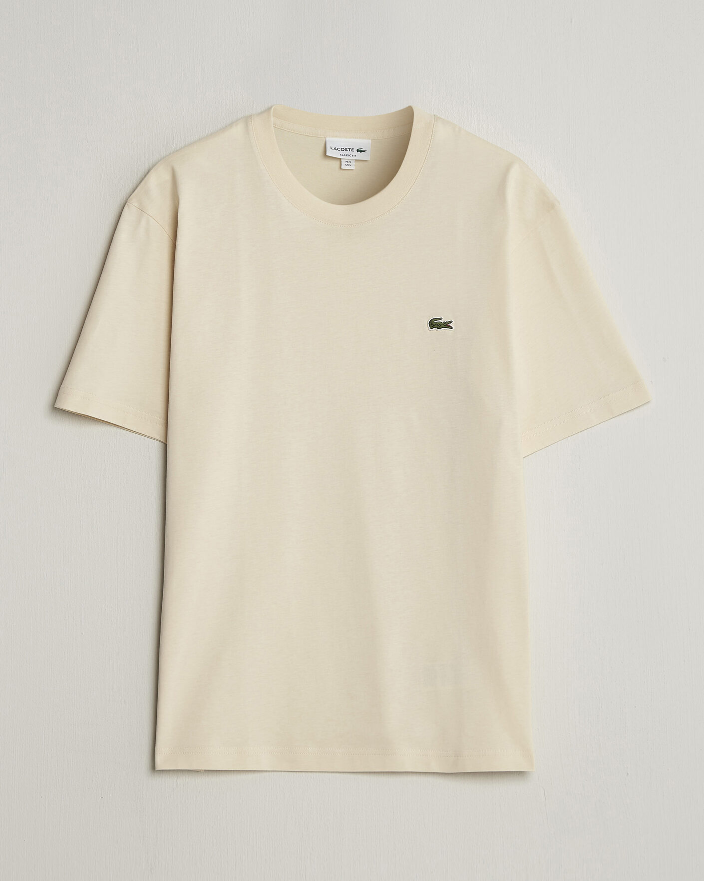 Men | T-Shirts | Lacoste | Crew Neck T-Shirt Naturel Clair