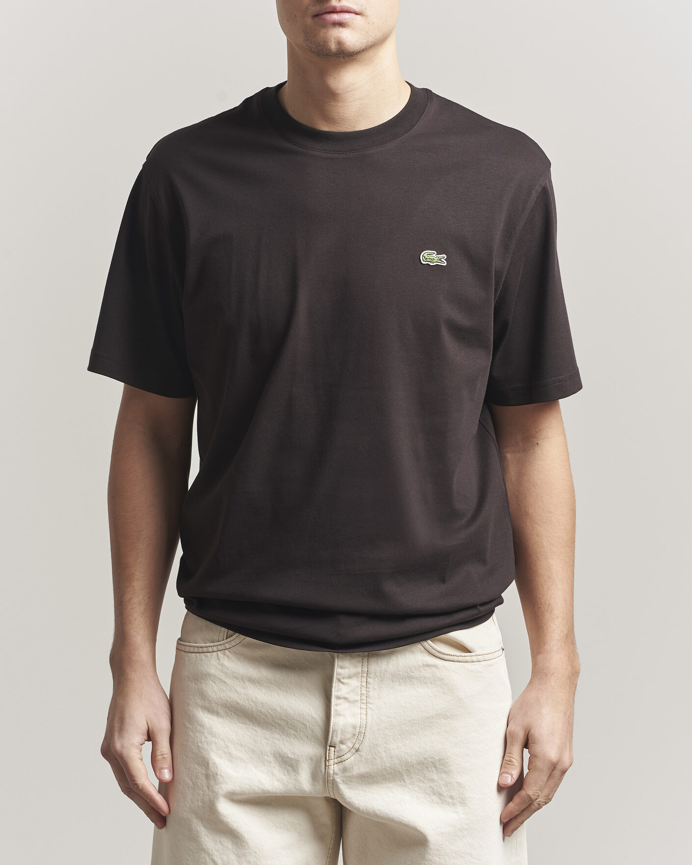 Men | T-Shirts | Lacoste | Crew Neck T-Shirt Buffle Brown