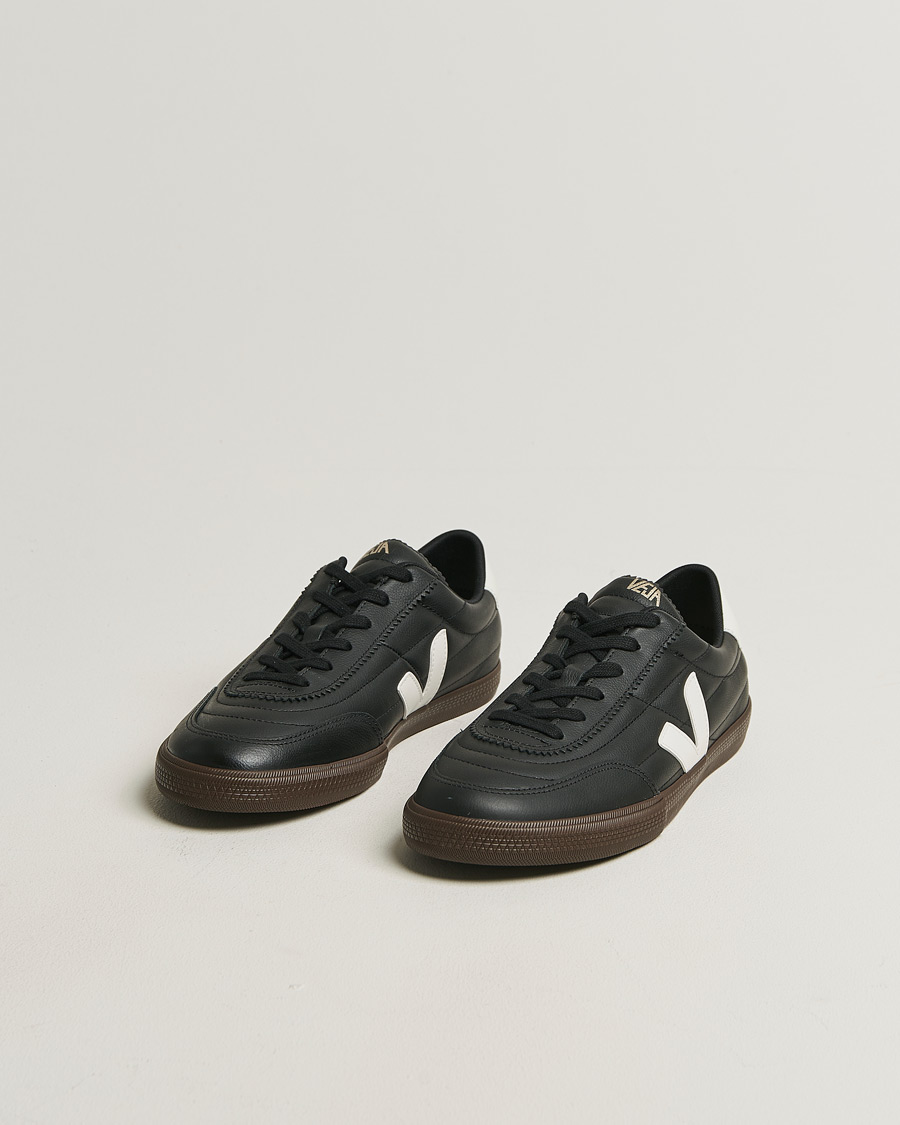 Men | Sneakers | Veja | Panenka Leather Sneaker Black/White
