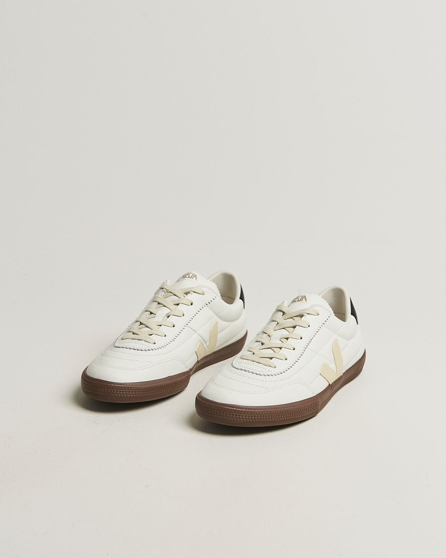 Veja Panenka Leather Sneaker White/Black Bark at CareOfCarl.com