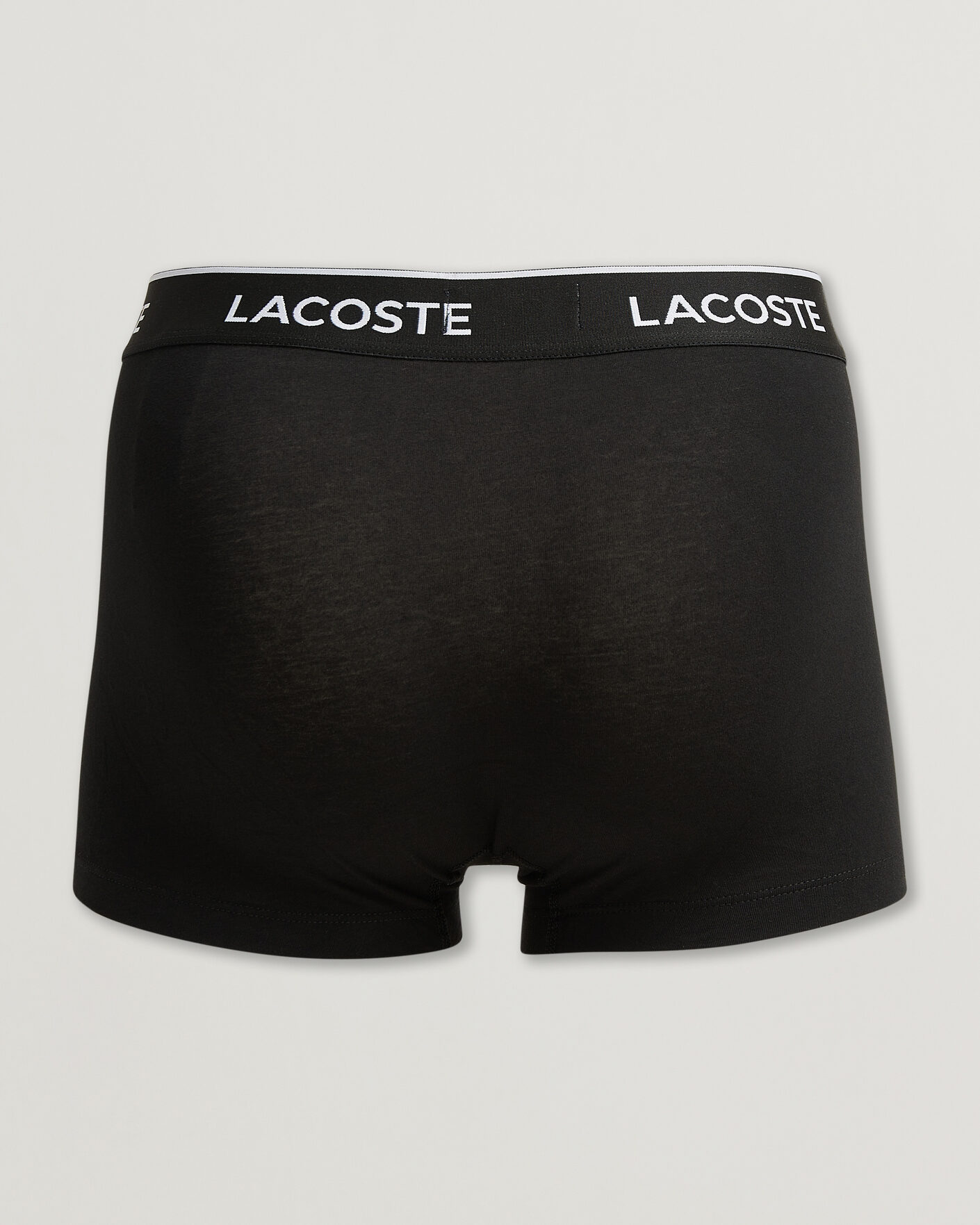 Men | Underwear & Socks | Lacoste | 3-Pack Stretch Cotton Trunks Black/White/Grey