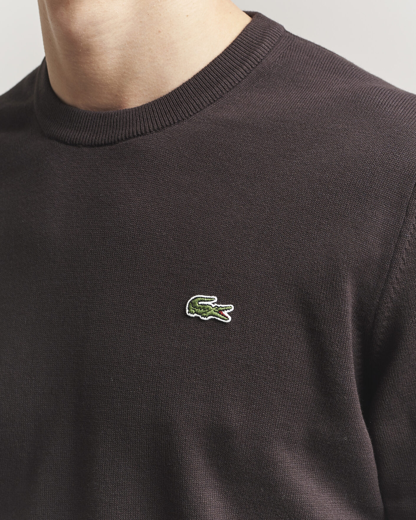 Men | Sweaters & Knitwear | Lacoste | Cotton Knitted Sweater Buffalo Brown