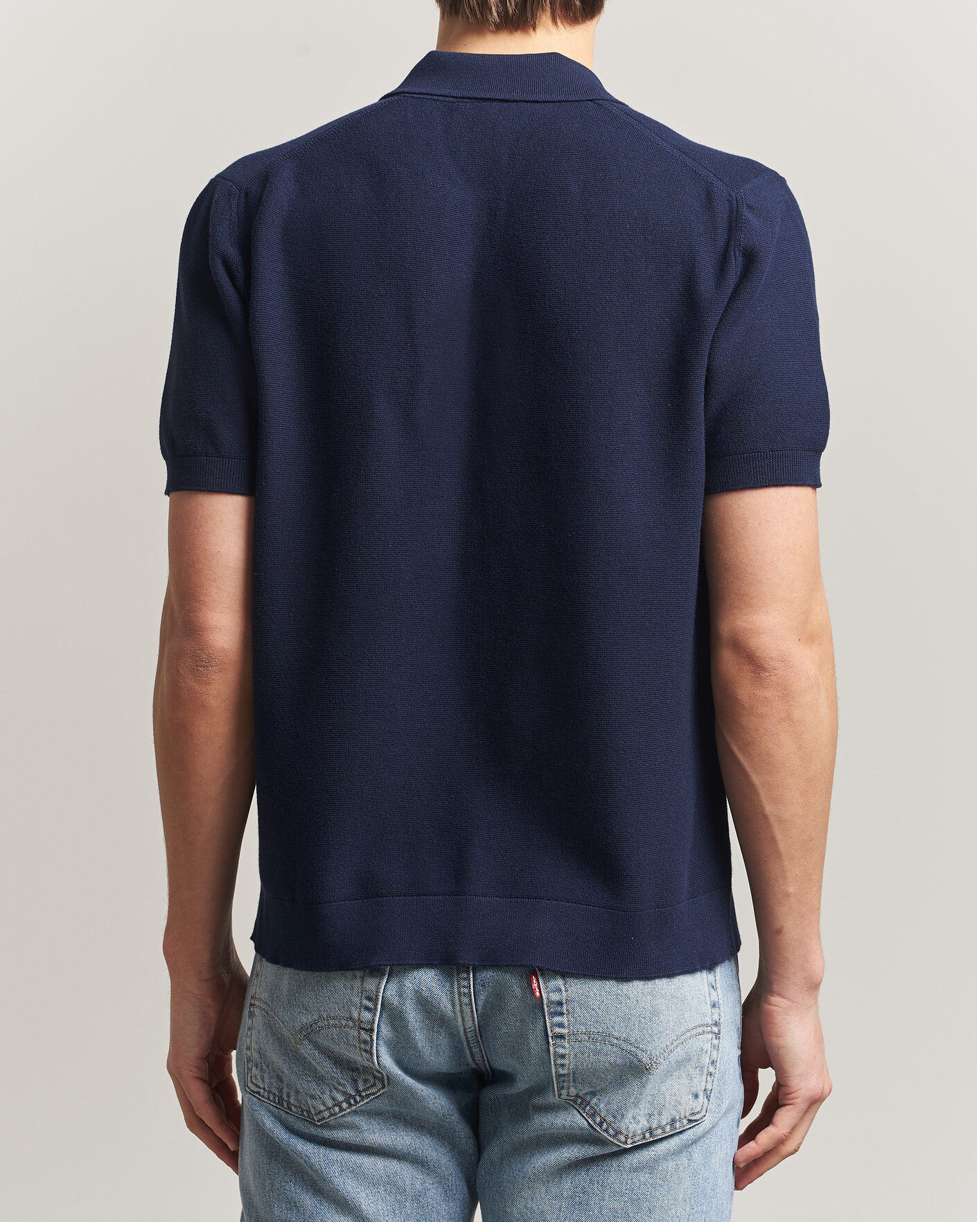 Men | Polo Shirts | Lacoste | Cotton Knitted Polo Navy Blue