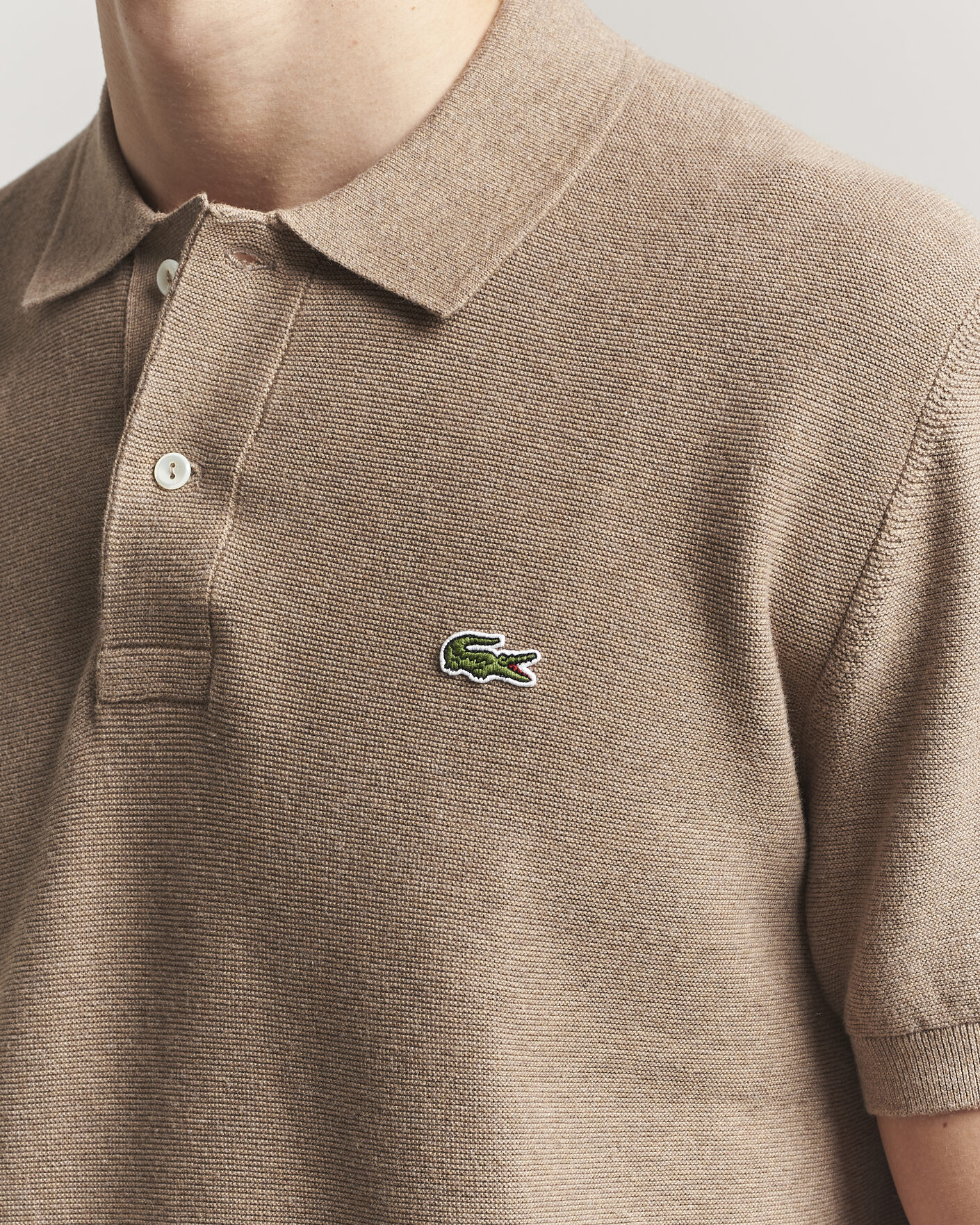 Men | Polo Shirts | Lacoste | Cotton Knitted Polo Viennois Heather