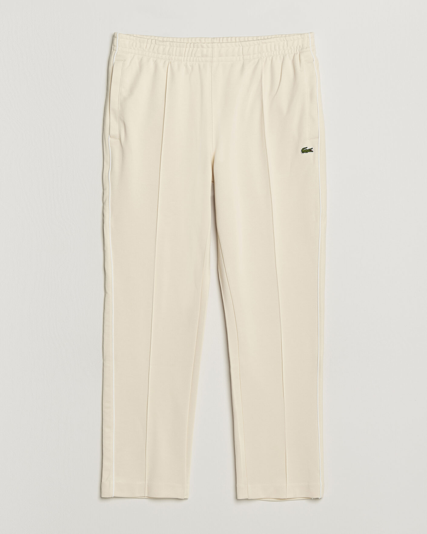 Men | Trousers | Lacoste | Piqué Track Pants Naturel Clair