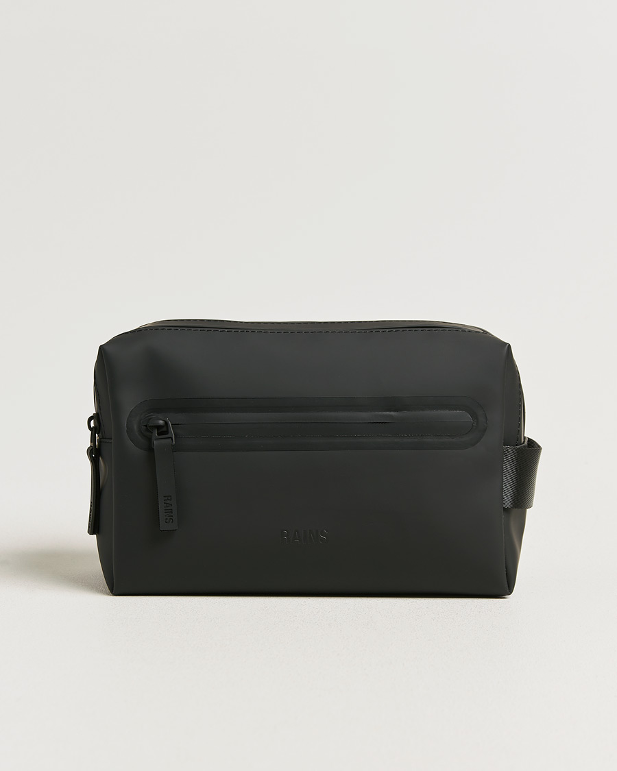 Men | Bags | RAINS | Double Zip Washbag Black
